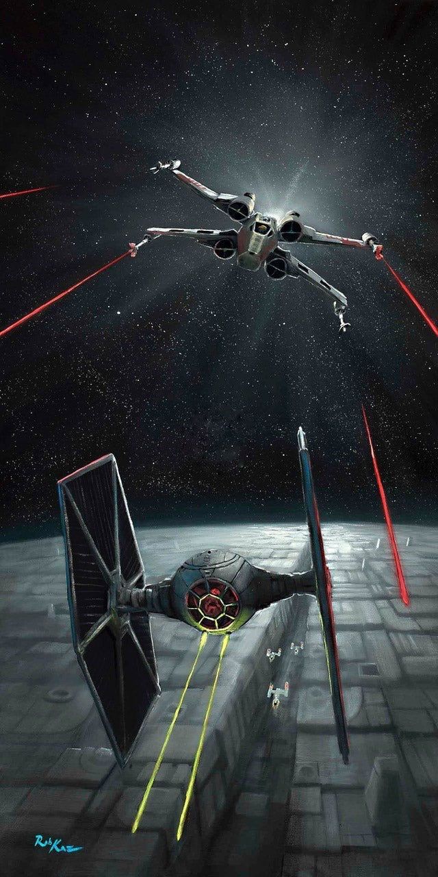 640x1280 Star Wars Defending The Y Wing By Rob