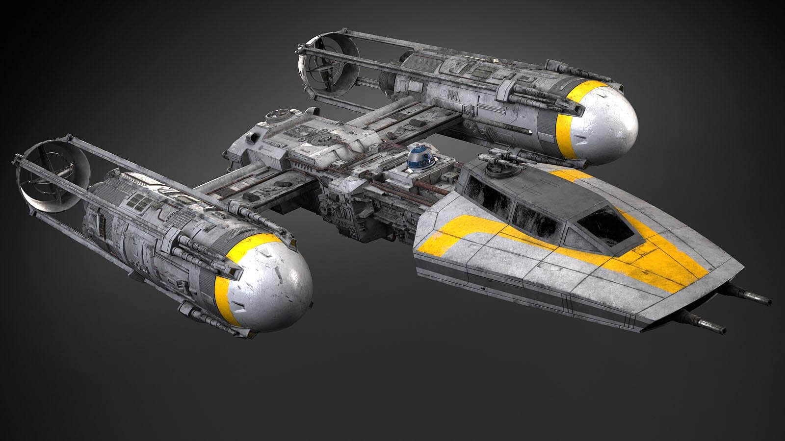 1600x900 Star Wars Y Wing 3D Model