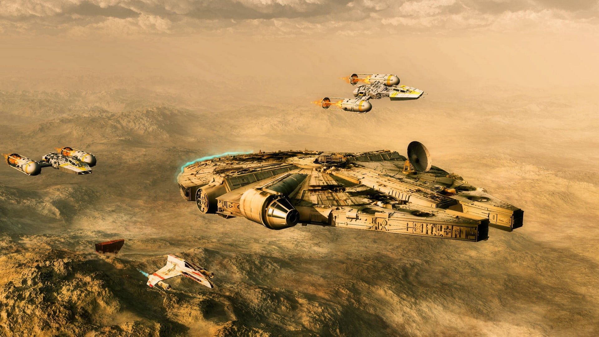 1920x1080 Millennium Falcon, Star Wars