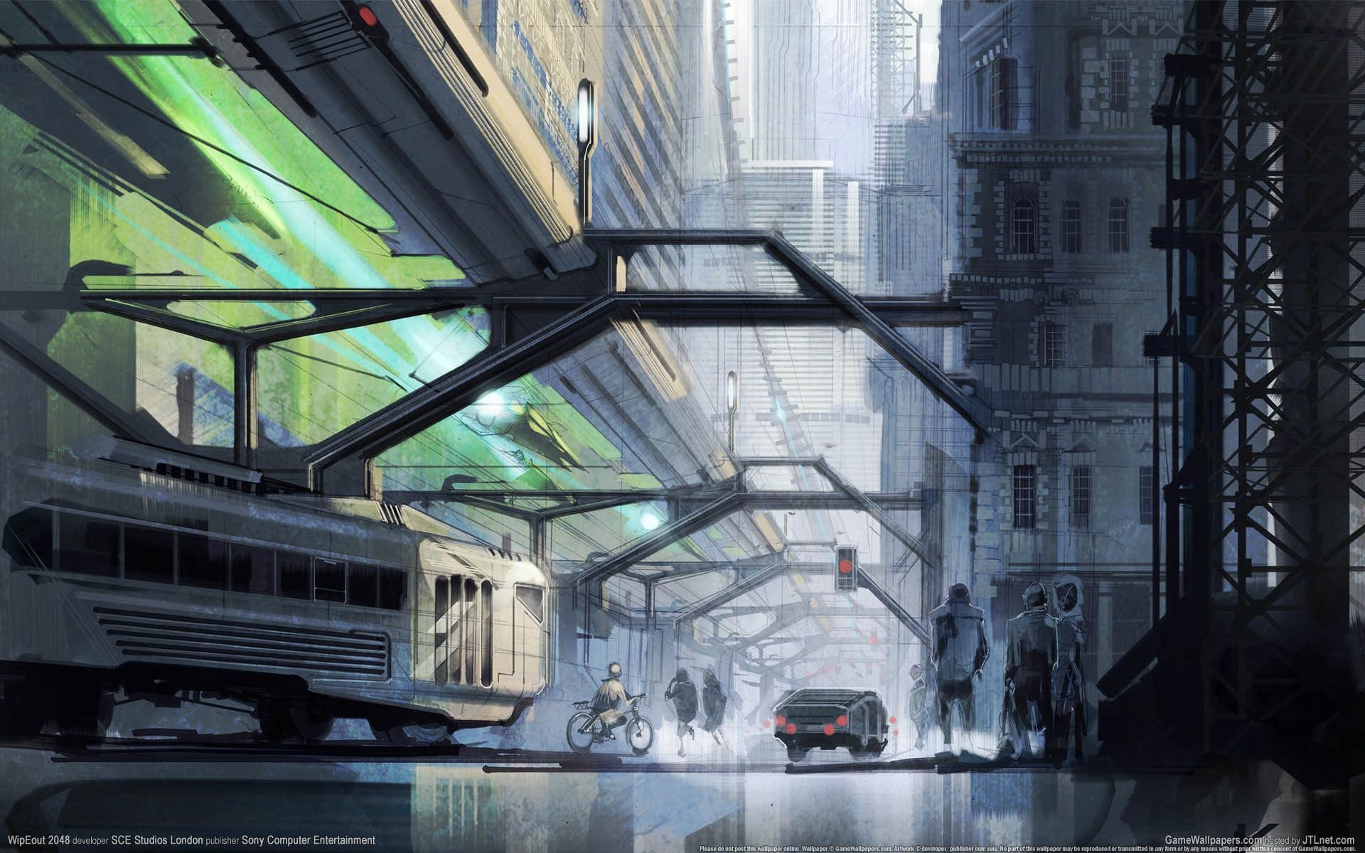 1920x1200 Wallpaper the city, future, transport