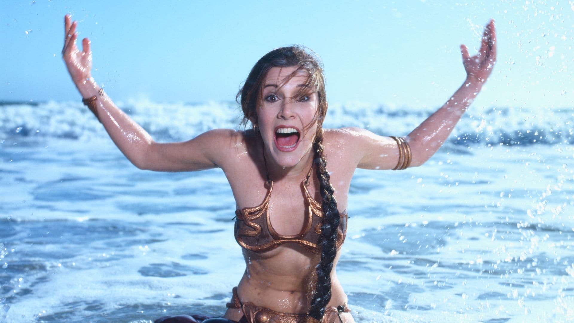 1920x1080 Princess Leia's iconic bikini goes