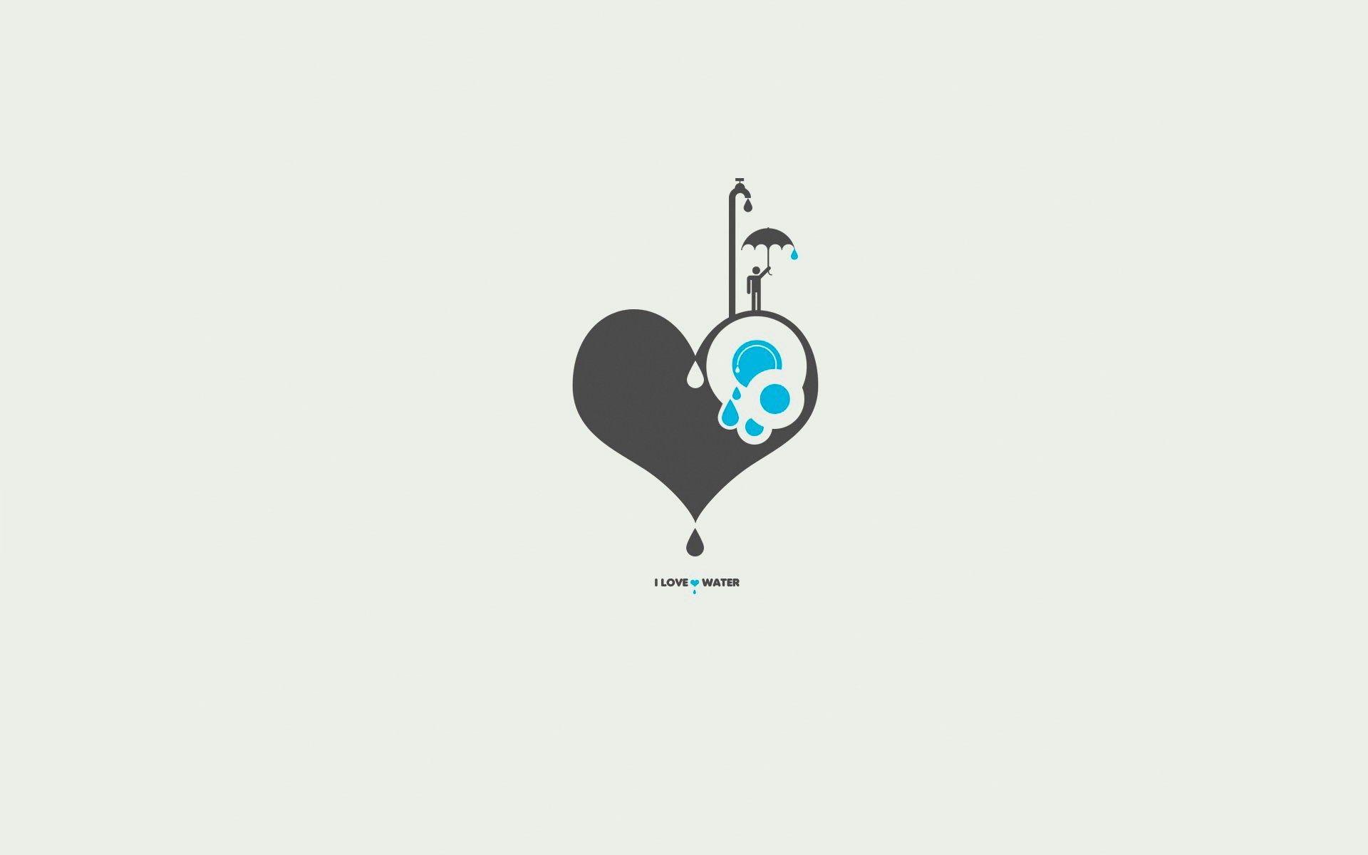 Hình nền 1920x1200 Heart Love Minimalism