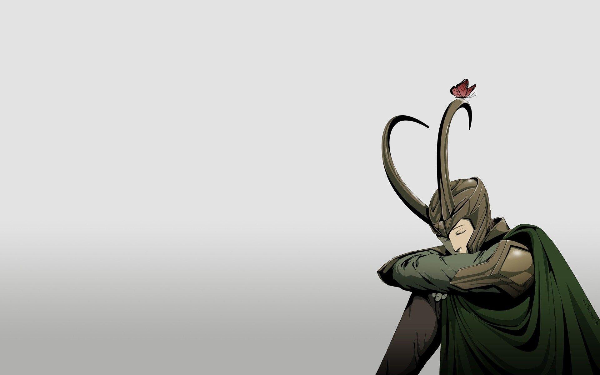 1920x1200 Marvel comics loki simple background fan art gods norse