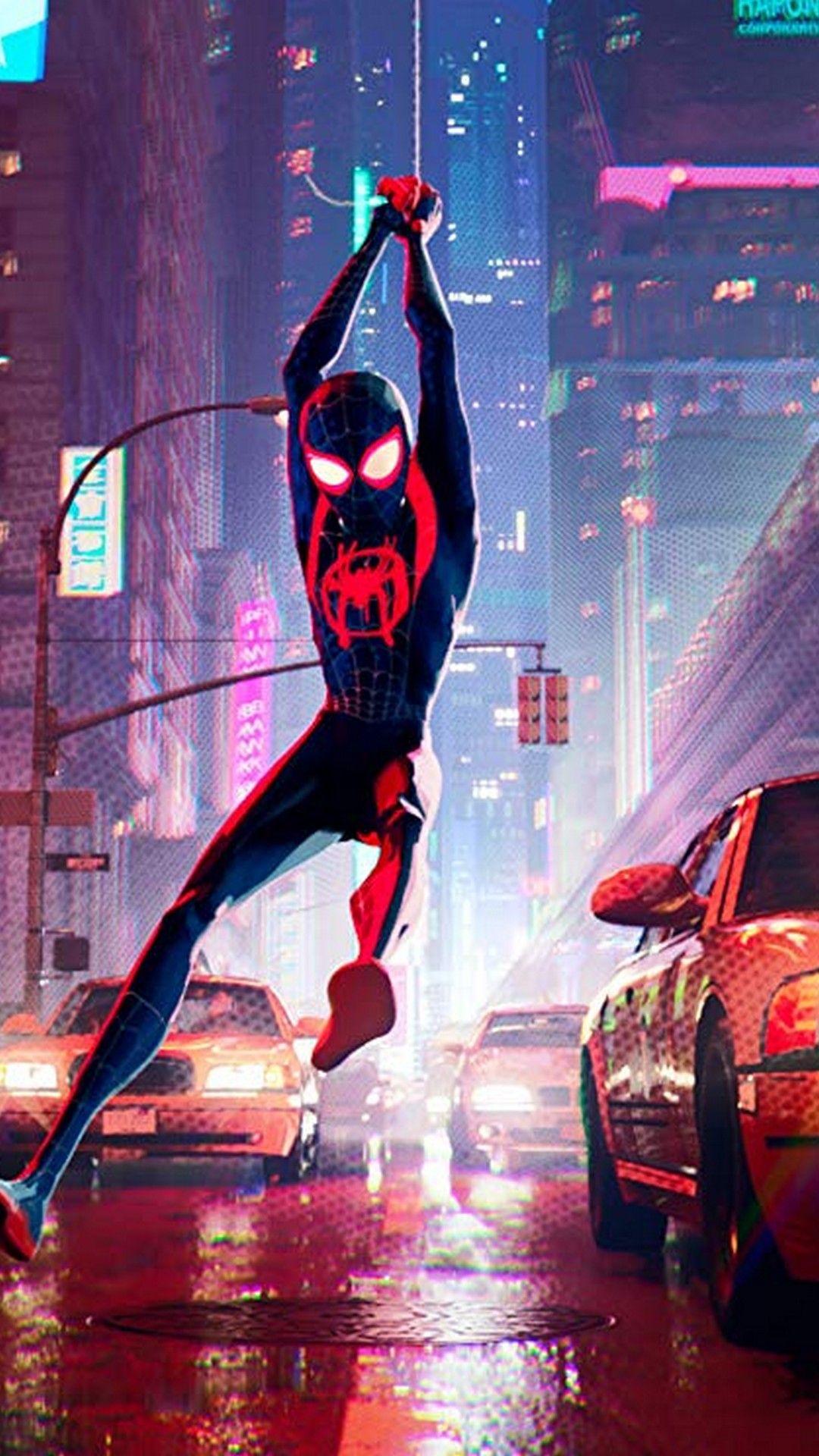 Hình nền di động 1080x1920 Spider Man Into The Spider Verse.  2019