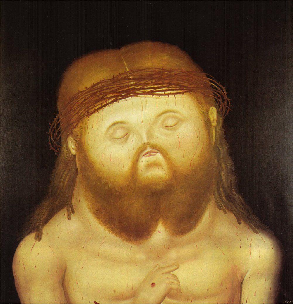 1001x1039 Fernando Botero of Christ, Canvas Art