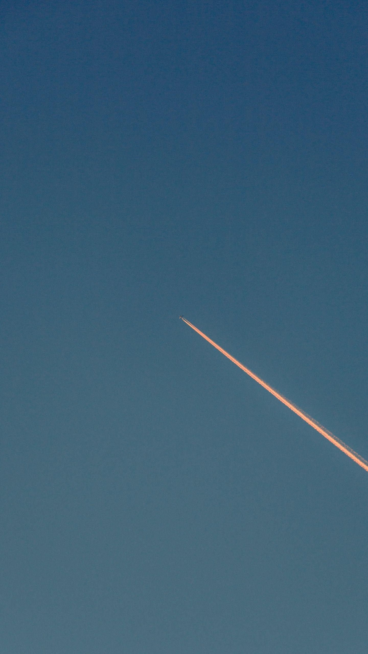 1440x2560 Download wallpaper 1440x2560 aircraft, track, sky