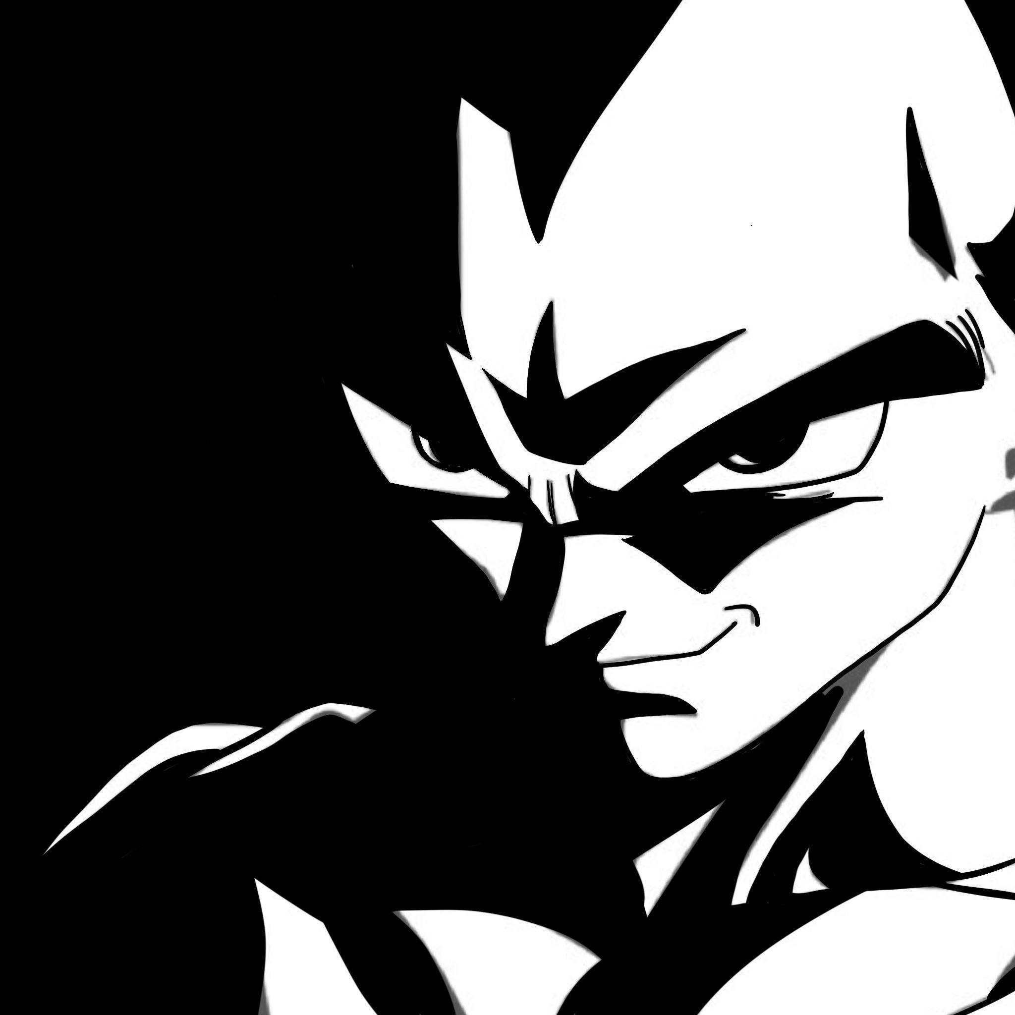 Vegeta Black And White Wallpapers - Top Free Vegeta Black And White