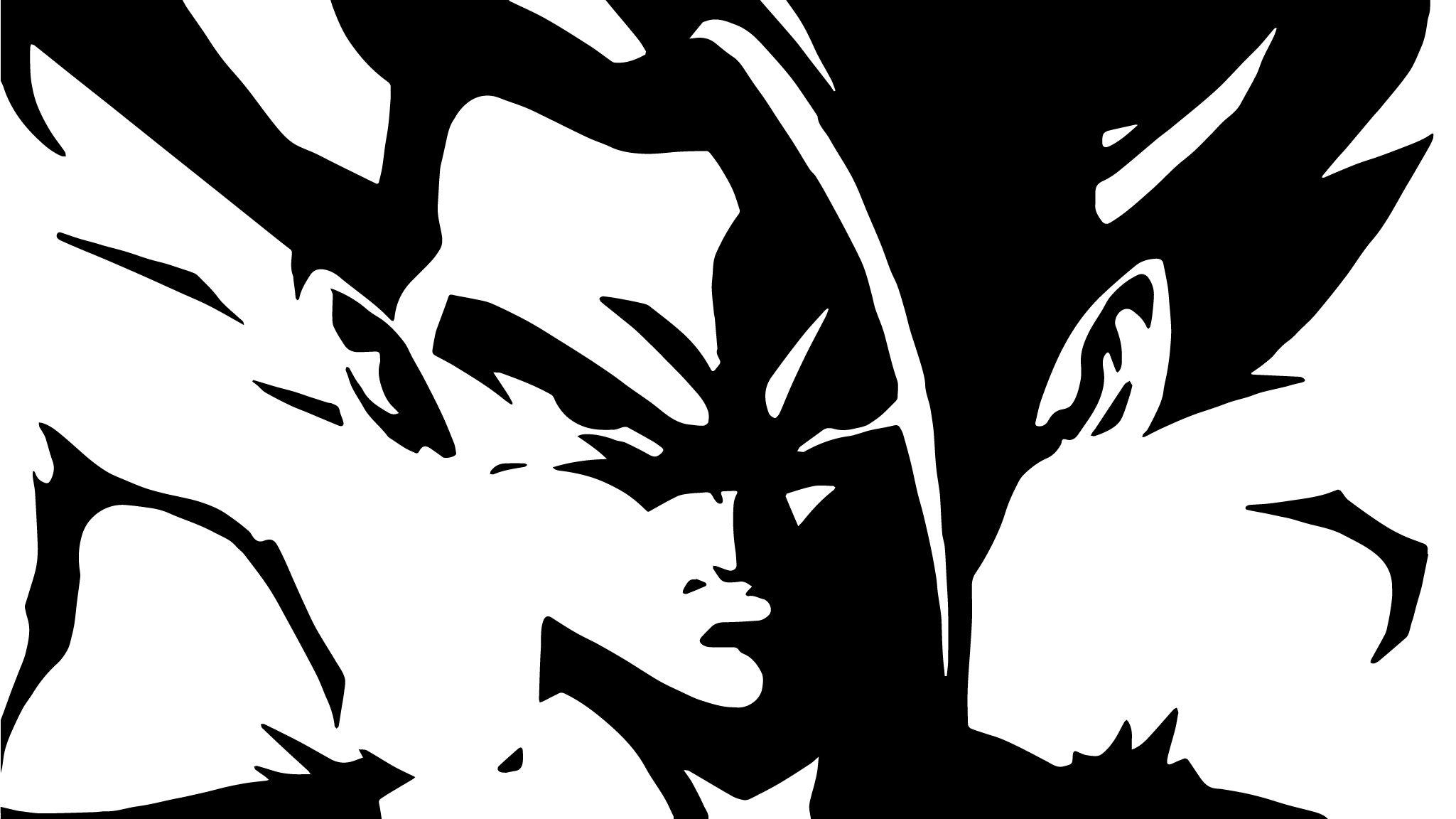 2049x1152 Ssj2 Gohan Wallpaper Black And White, HD Wallpaper