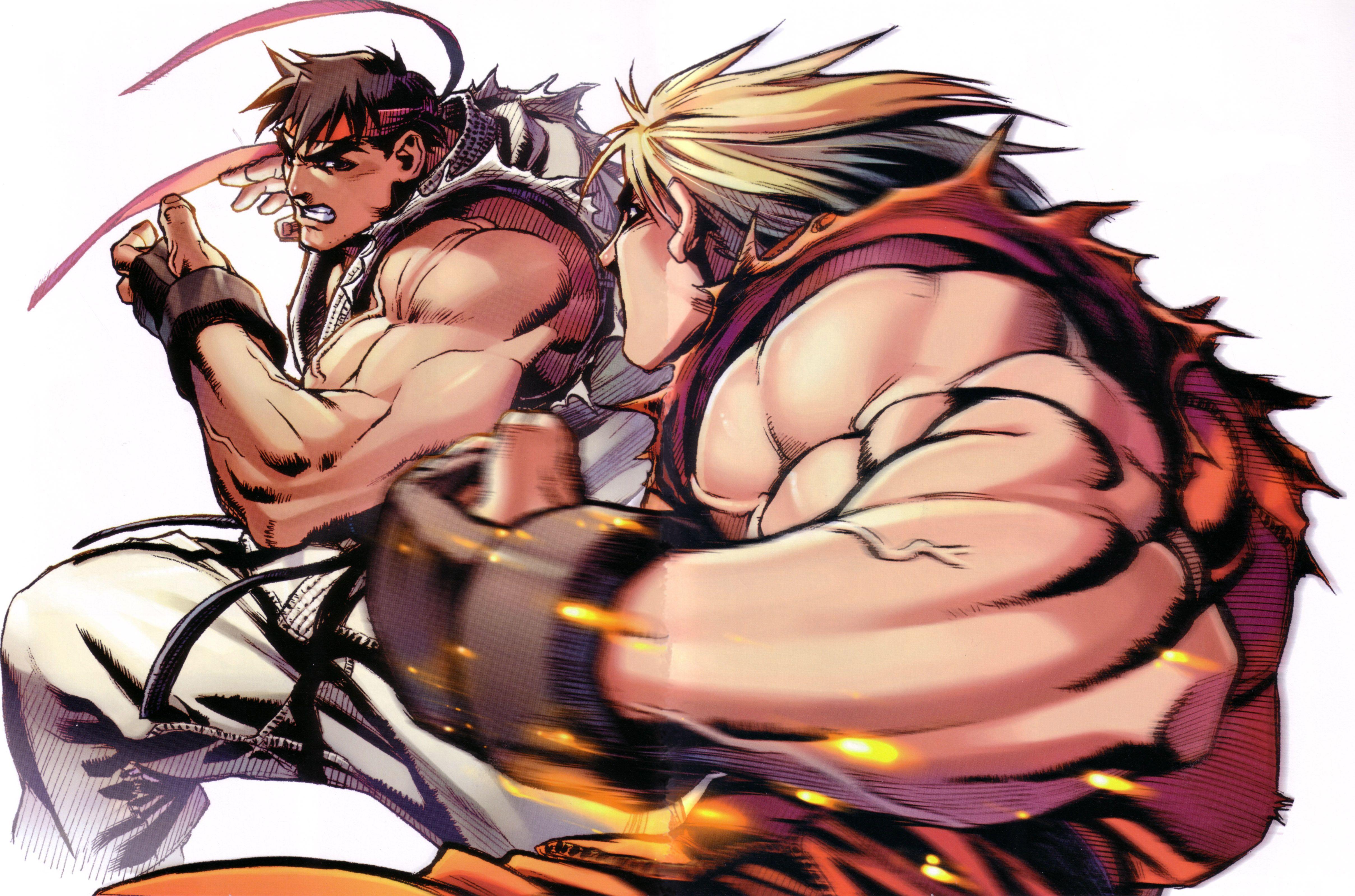 4834x3197 Street Fighter, Ryu, Ken Masters, fighters wallpaper