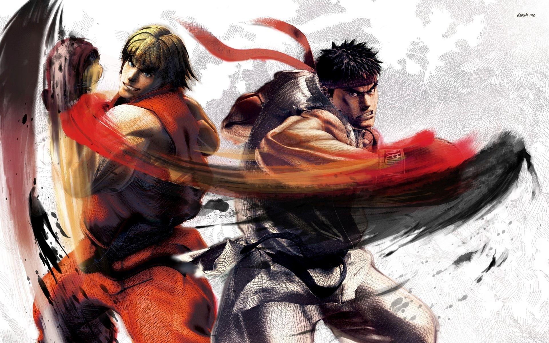 1920x1200 Ryu and Ken in Street Fighter wallpaper wallpaper