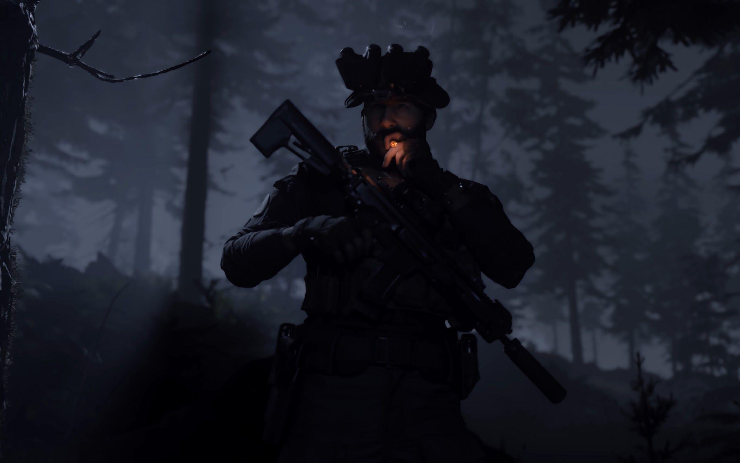 2560x1600 Call of Duty: Modern Warfare Captain Price Smoking 4K