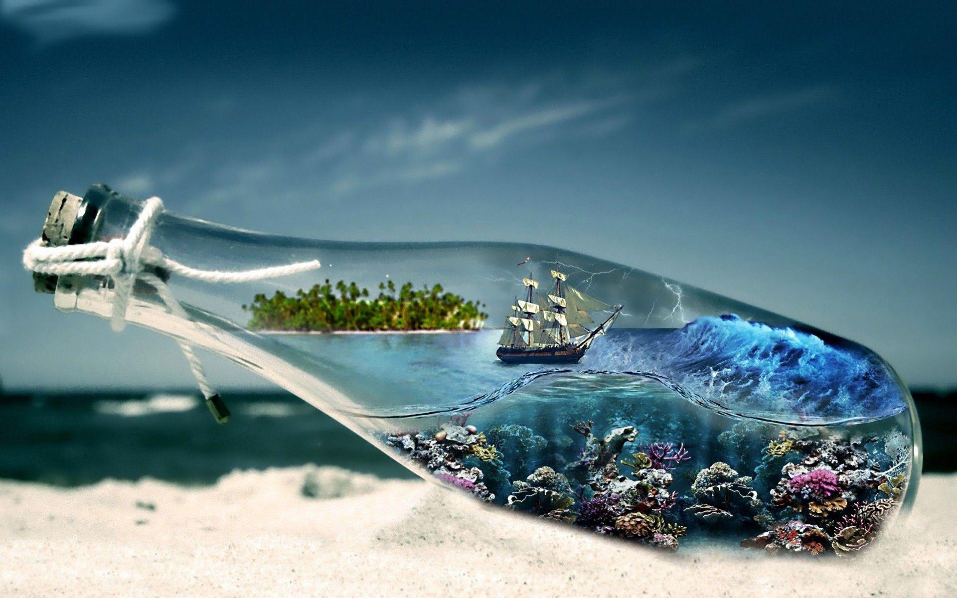 1920x1200 Ship in a Bottle