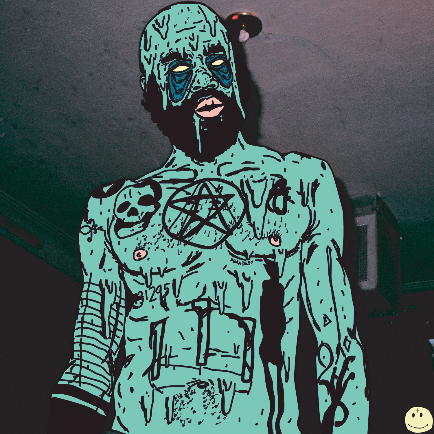 1500x1500 deladeso #deathgrips #grime. Noah's Dope Room. Art