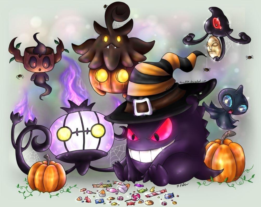Pokemon Halloween Wallpapers Top Free Pokemon Halloween Backgrounds
