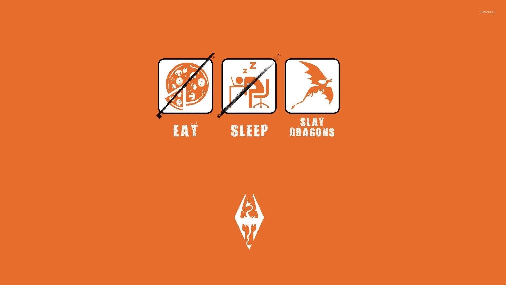 1920x1080 Eat, Sleep, Slay Dragons Wallpaper Eat Slay Dragon