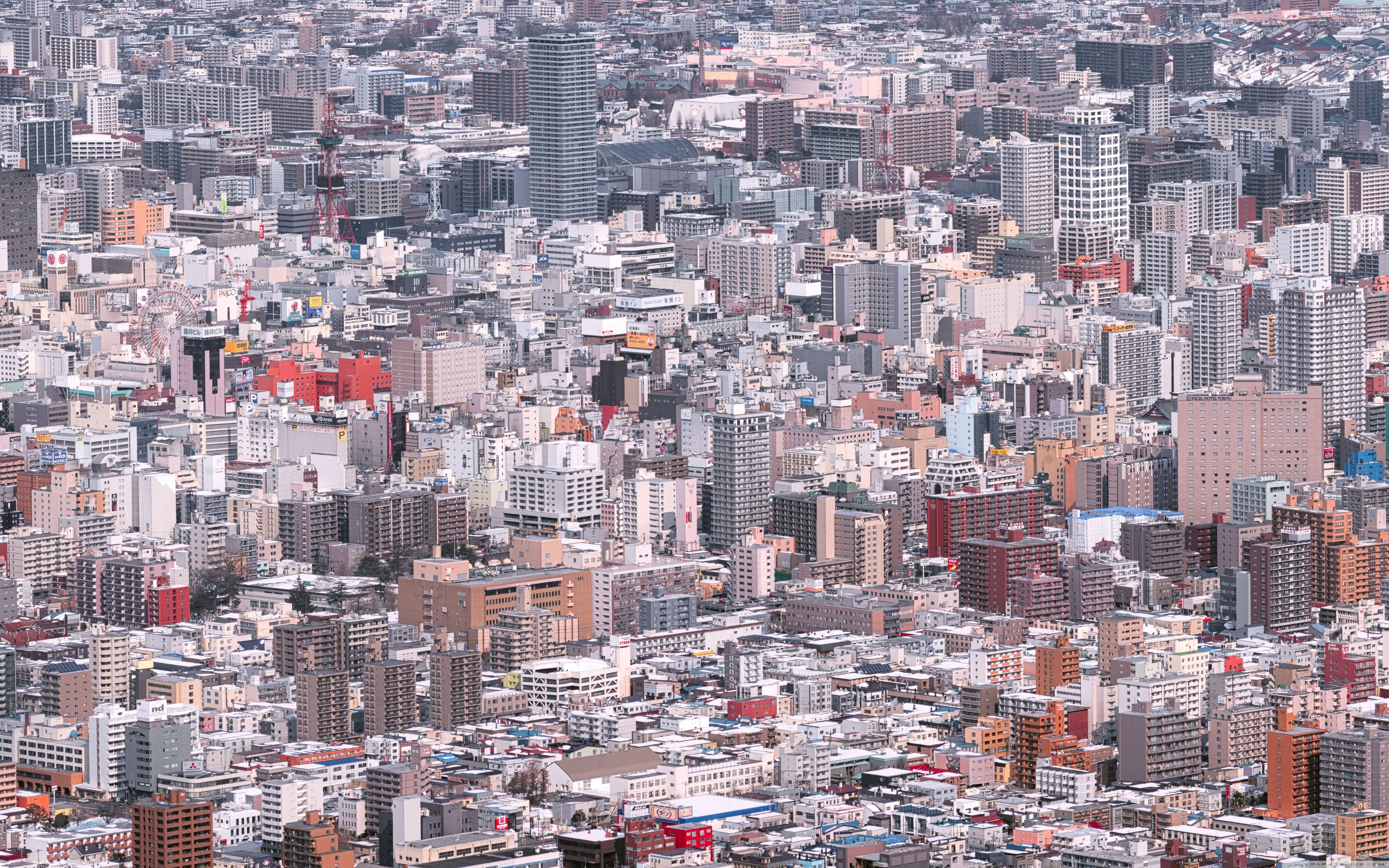 5120x3200 Sapporo Winter Ultra HD Desktop Background Wallpaper for 4K