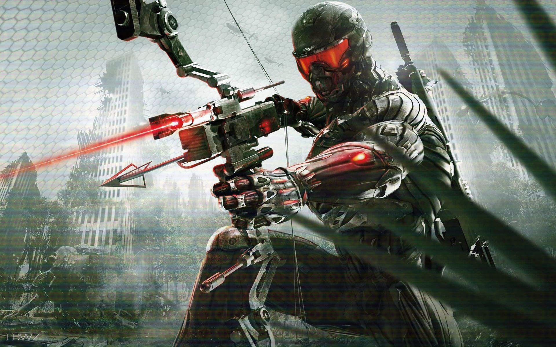 1920x1200 Crysis 3 Nano Suit Desktop Wallpaper HD
