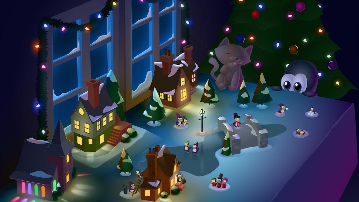 1200x675 Give Your Linux Desktop a Festive Feel with these Xmas Tux