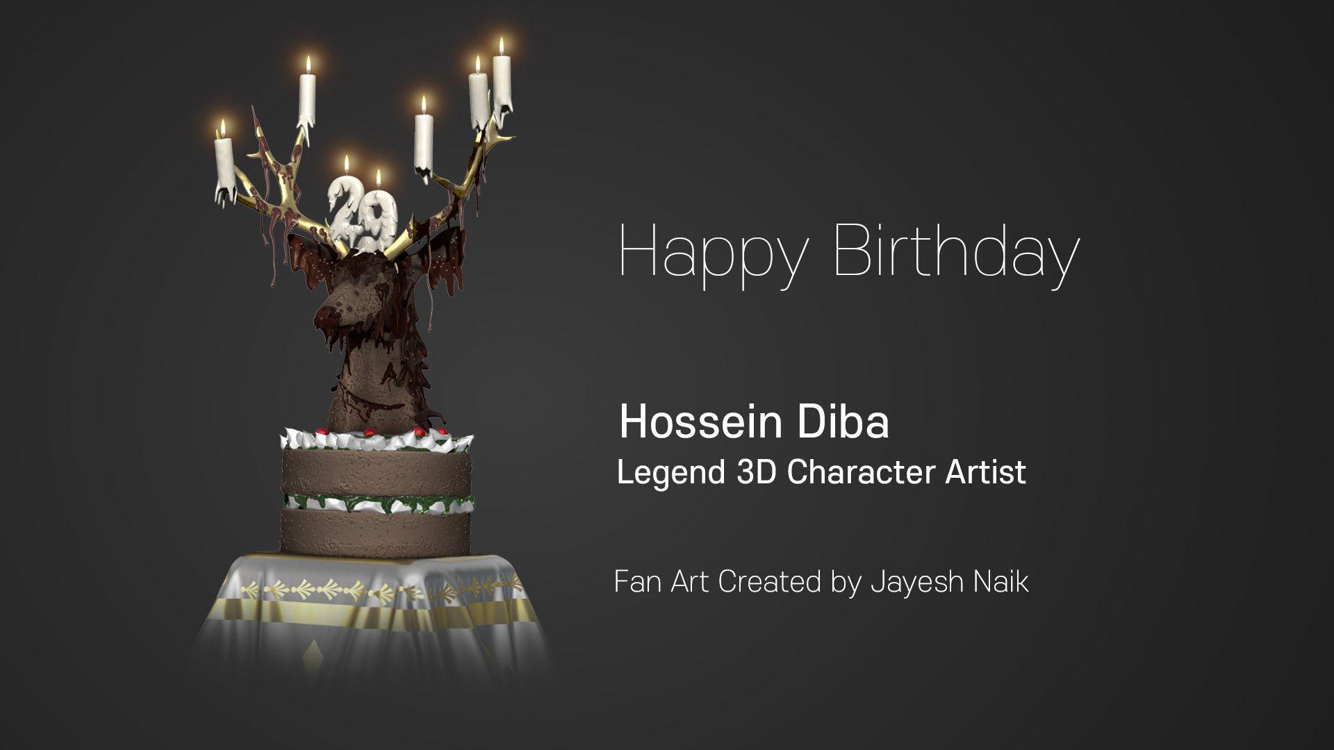 1920x1080 Happy Birthday Hossein Diba Fan Art By Jayesh Naik
