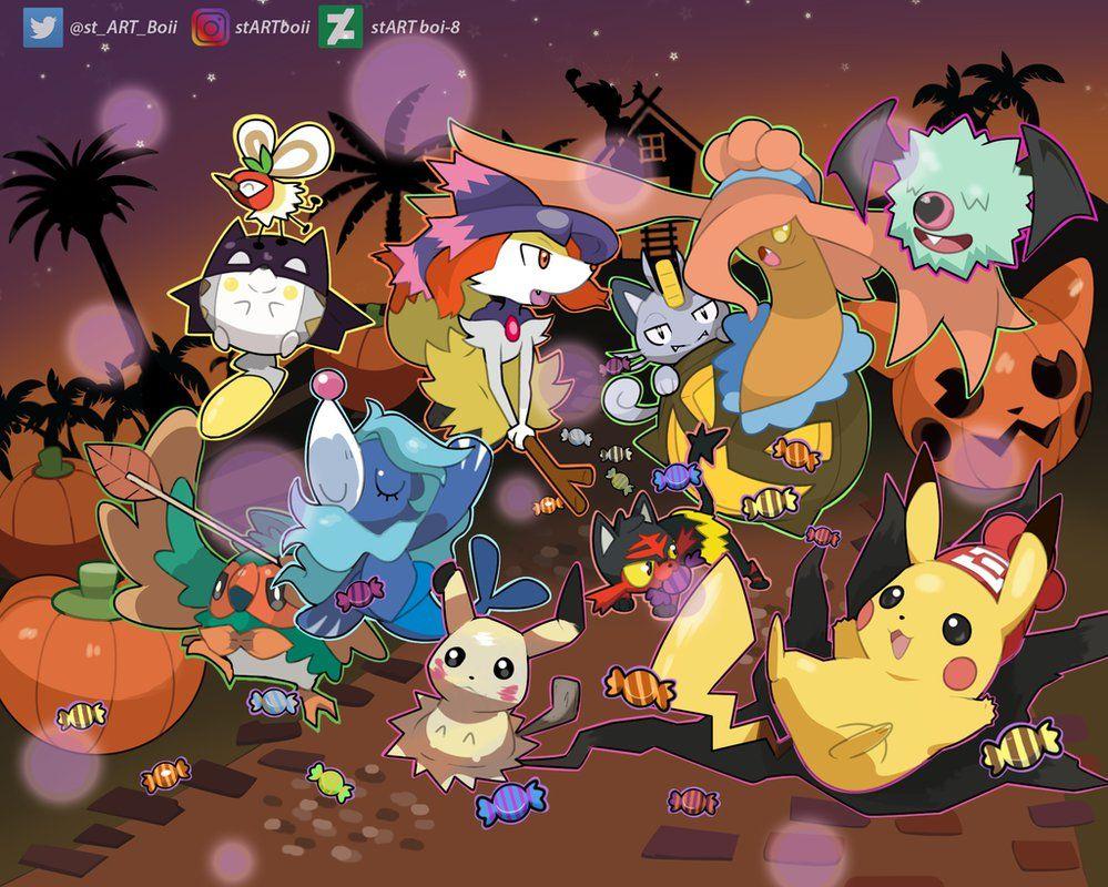 [24+] Amazing Pokemon Halloween Wallpapers