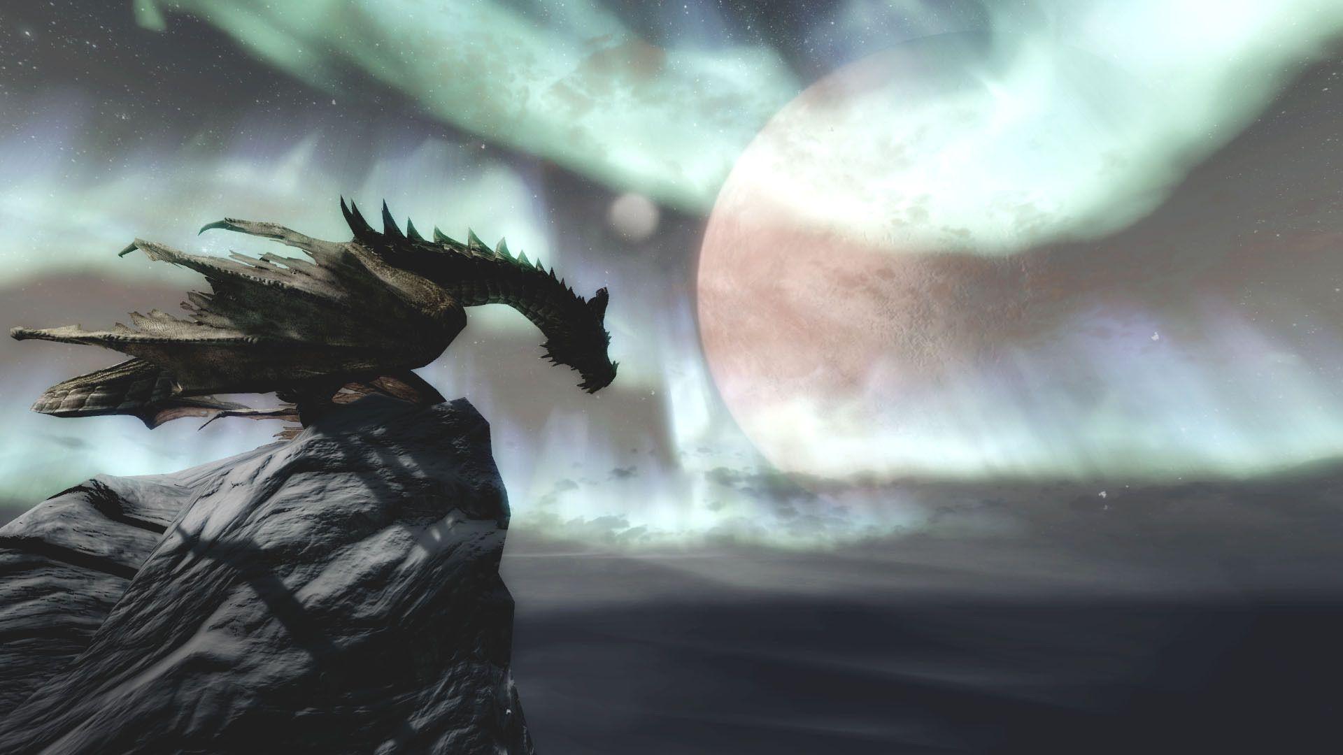 1920x1080 Dragon Skyrim Wallpaper HD