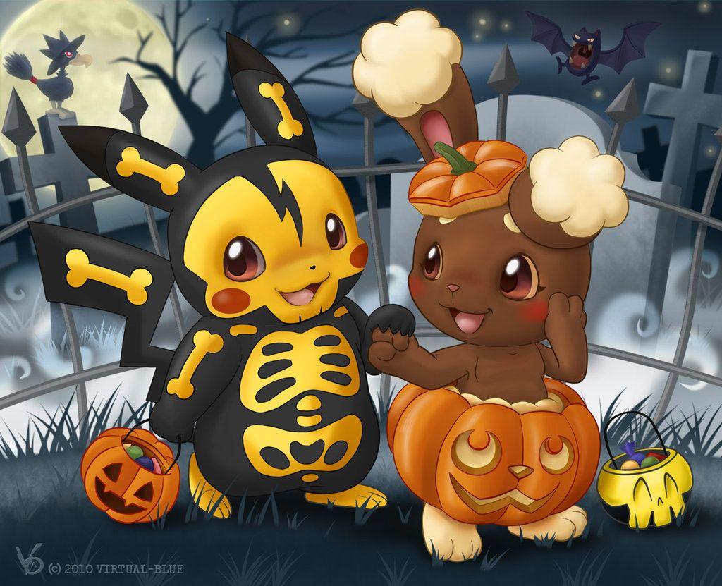 Halloween Background posted by  Pokemonworld community  Facebook