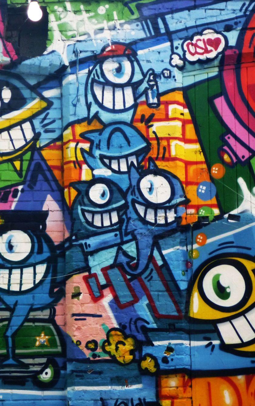 840x1336 Download 840x1336 wallpaper graffiti, wall art, bright
