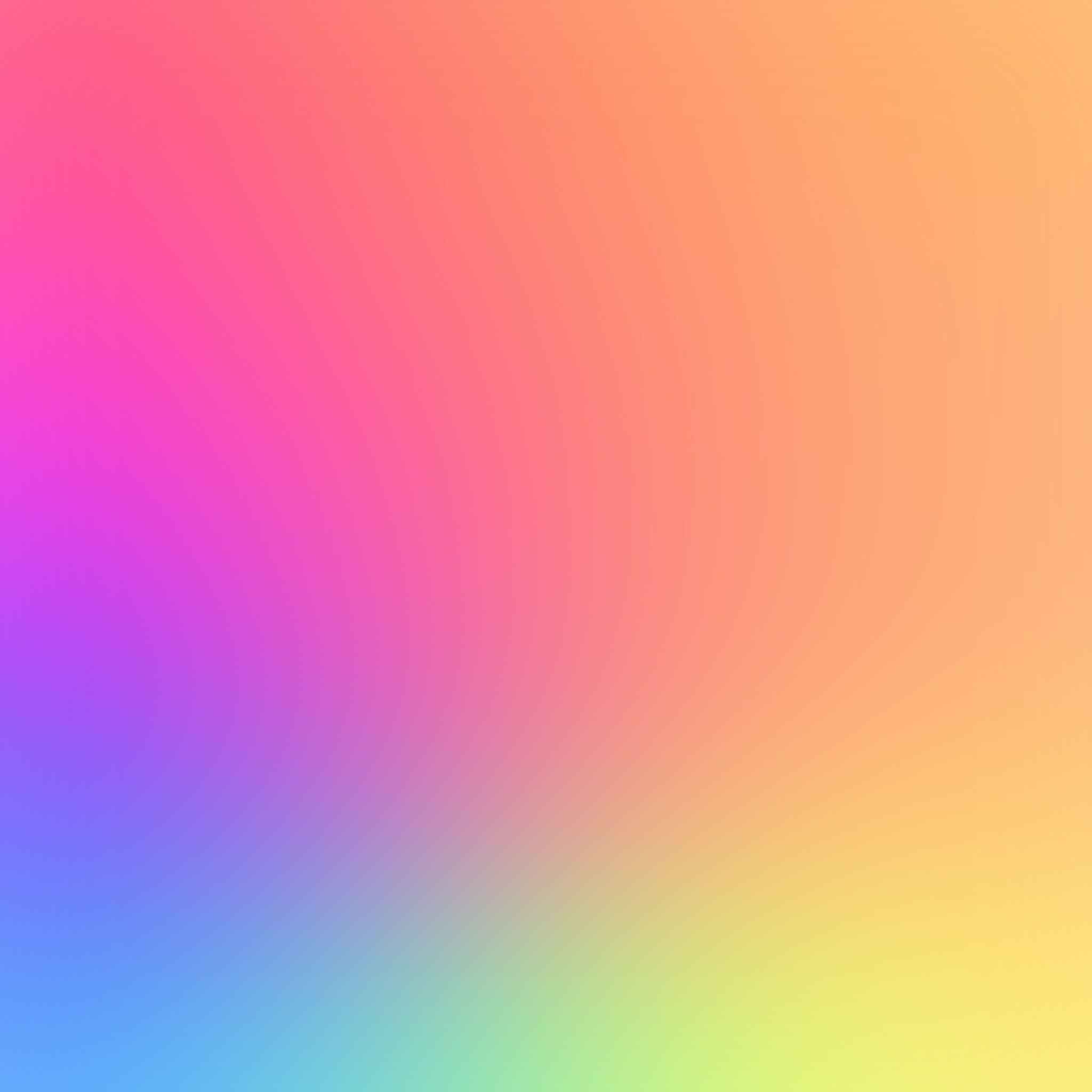 2048x2048 Rainbow Color Soft Gradation Blur iPad Air Wallpaper Free