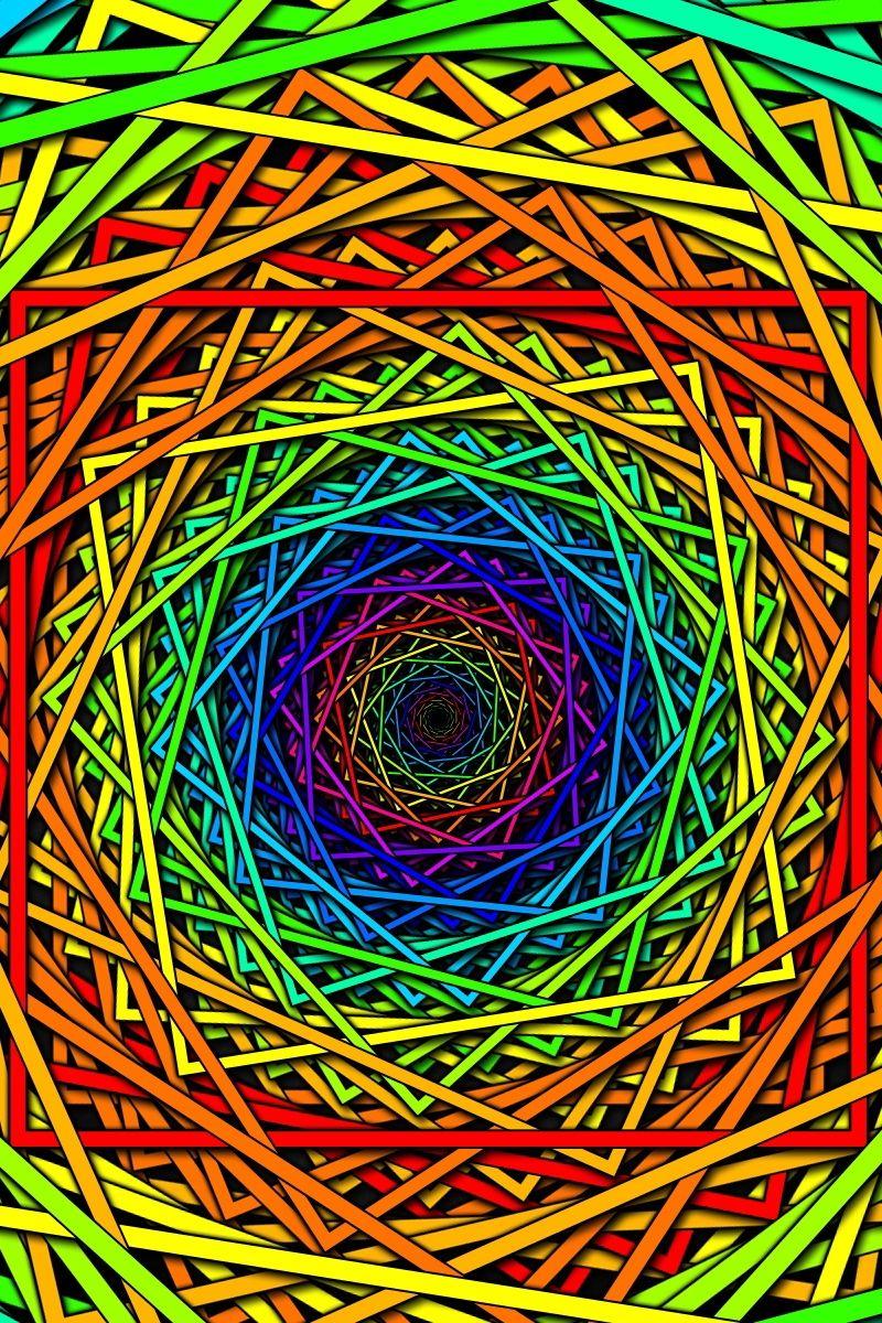 800x1200 Download wallpaper 800x1200 netting, mesh, colored, rainbow