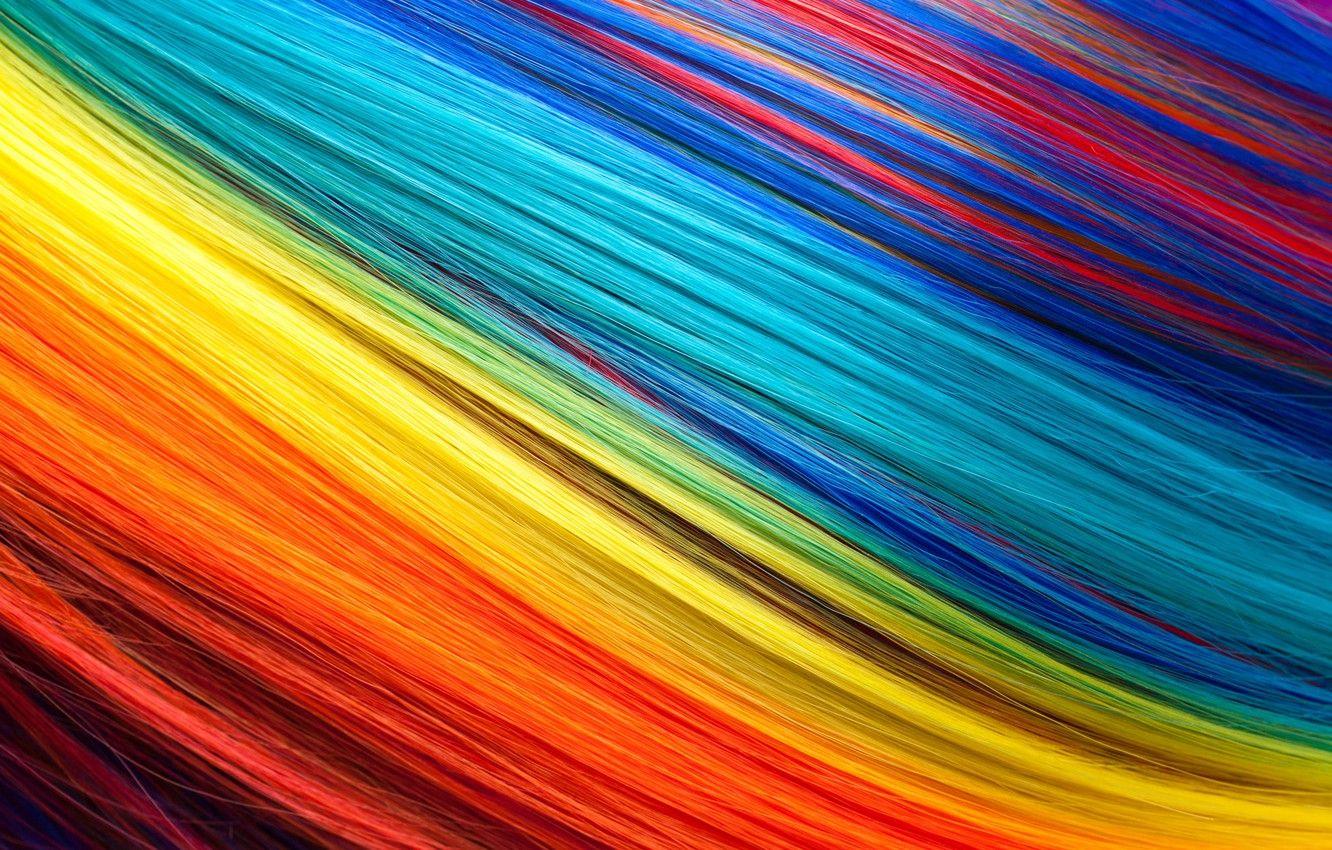 1332x850 Wallpaper hair, rainbow, colors, colorful, rainbow, texture