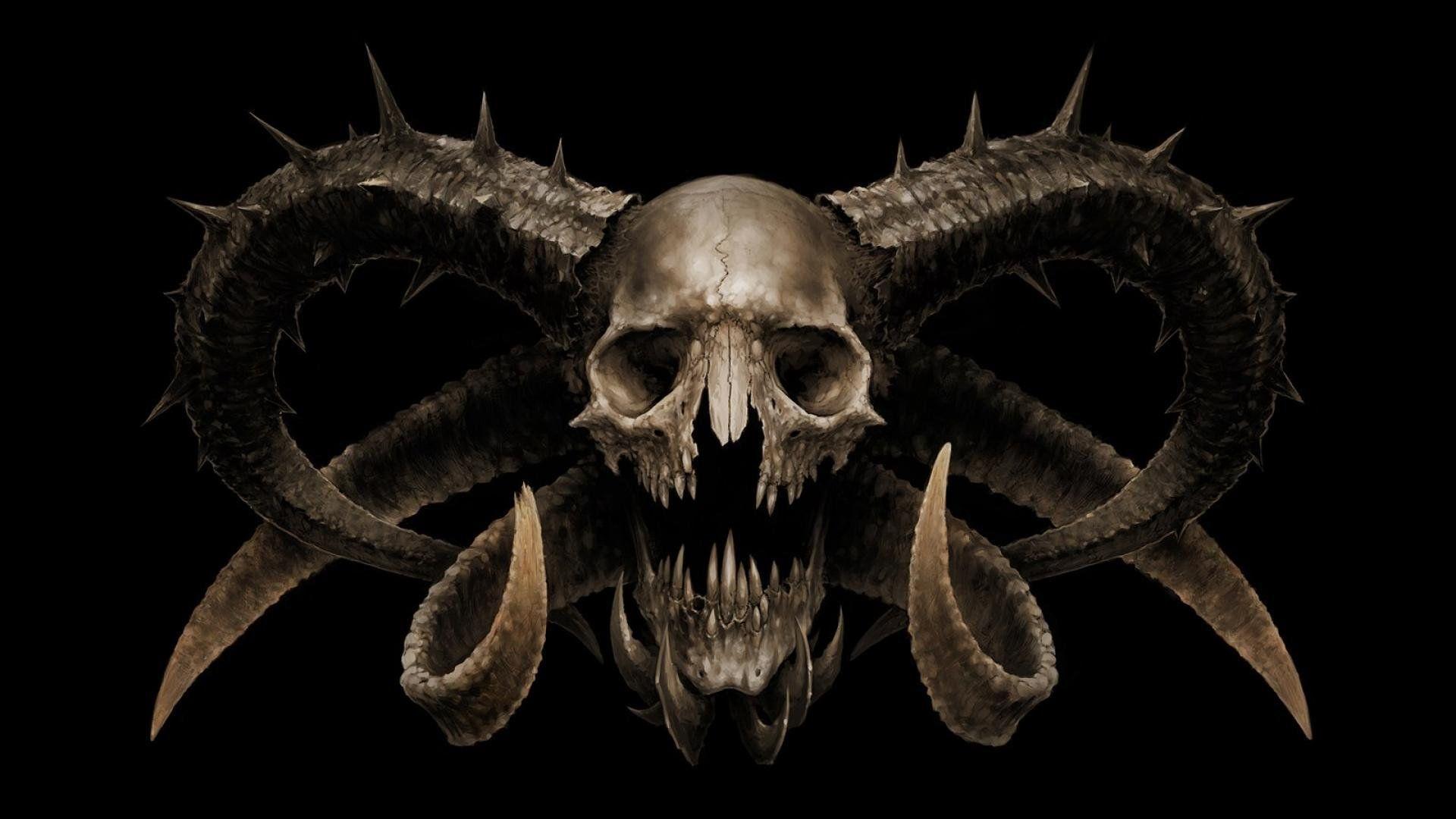 Demon Skull Wallpapers - Top Free Demon Skull Backgrounds - WallpaperAccess