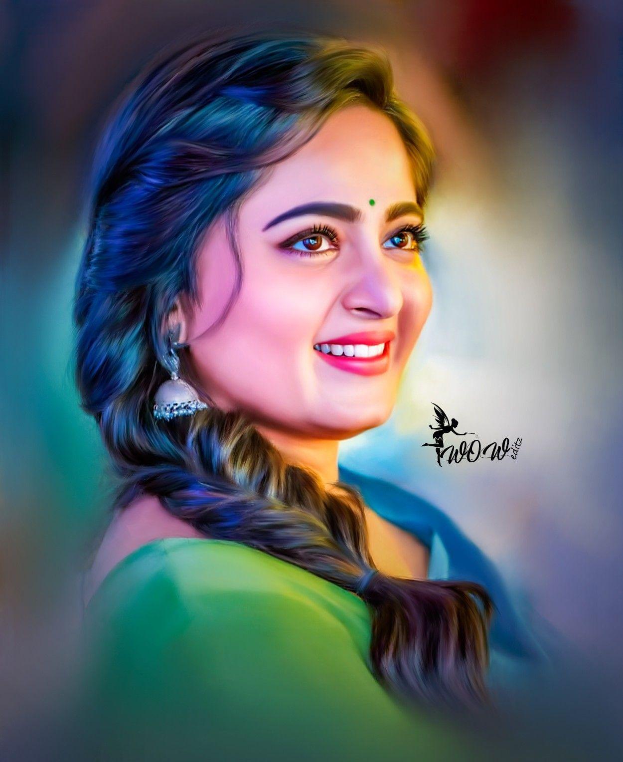 1250x1528 Smudge Painting Shetty. Indian women