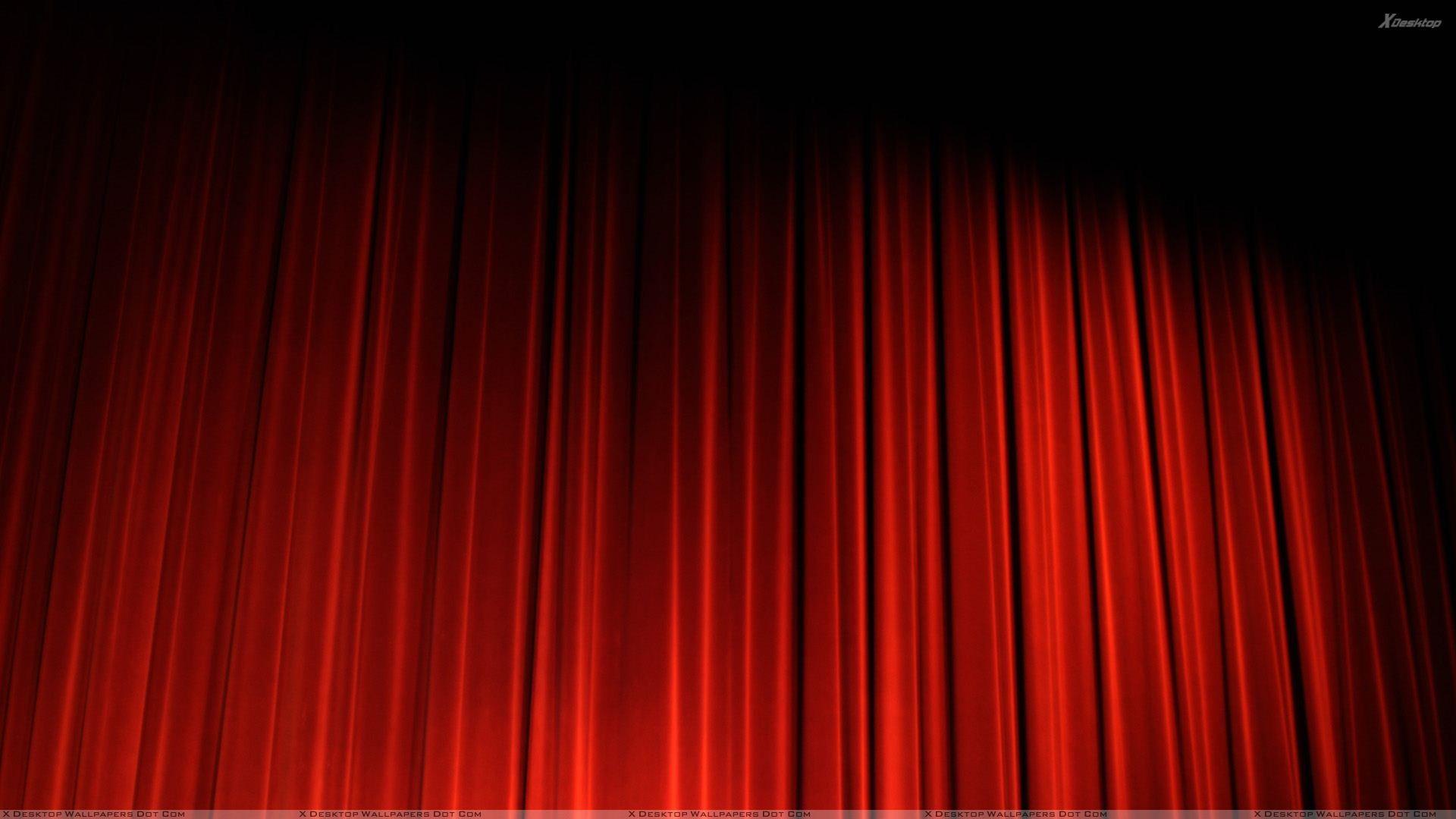 1920x1080 Red Curtain In Cinema Hình nền