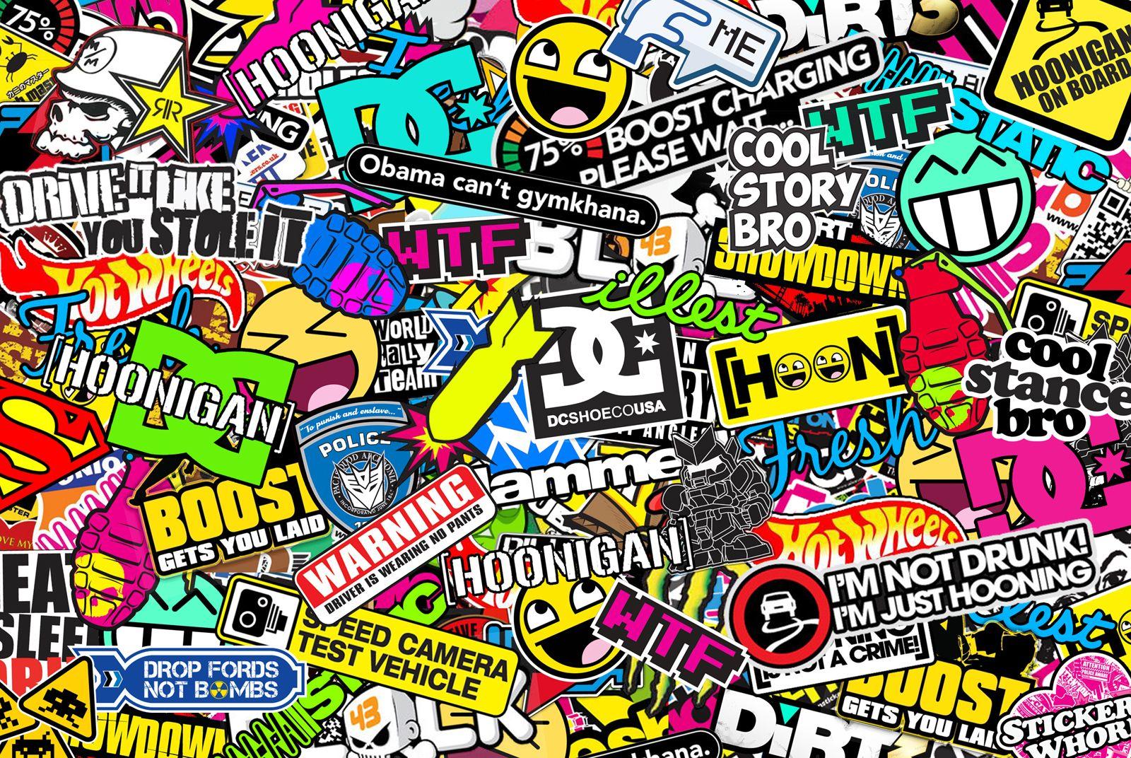 Adesivo Bomb Sticker Tuning Per Auto Fiat Stilo – Vinile Sagomato PVC 35 Cm – JDM Dub Style