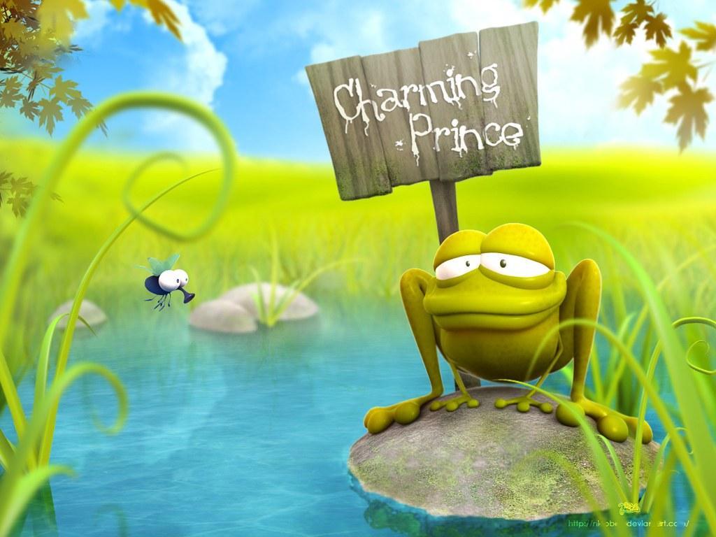 1024x768 Funny 3D Cartoon Wallpaper