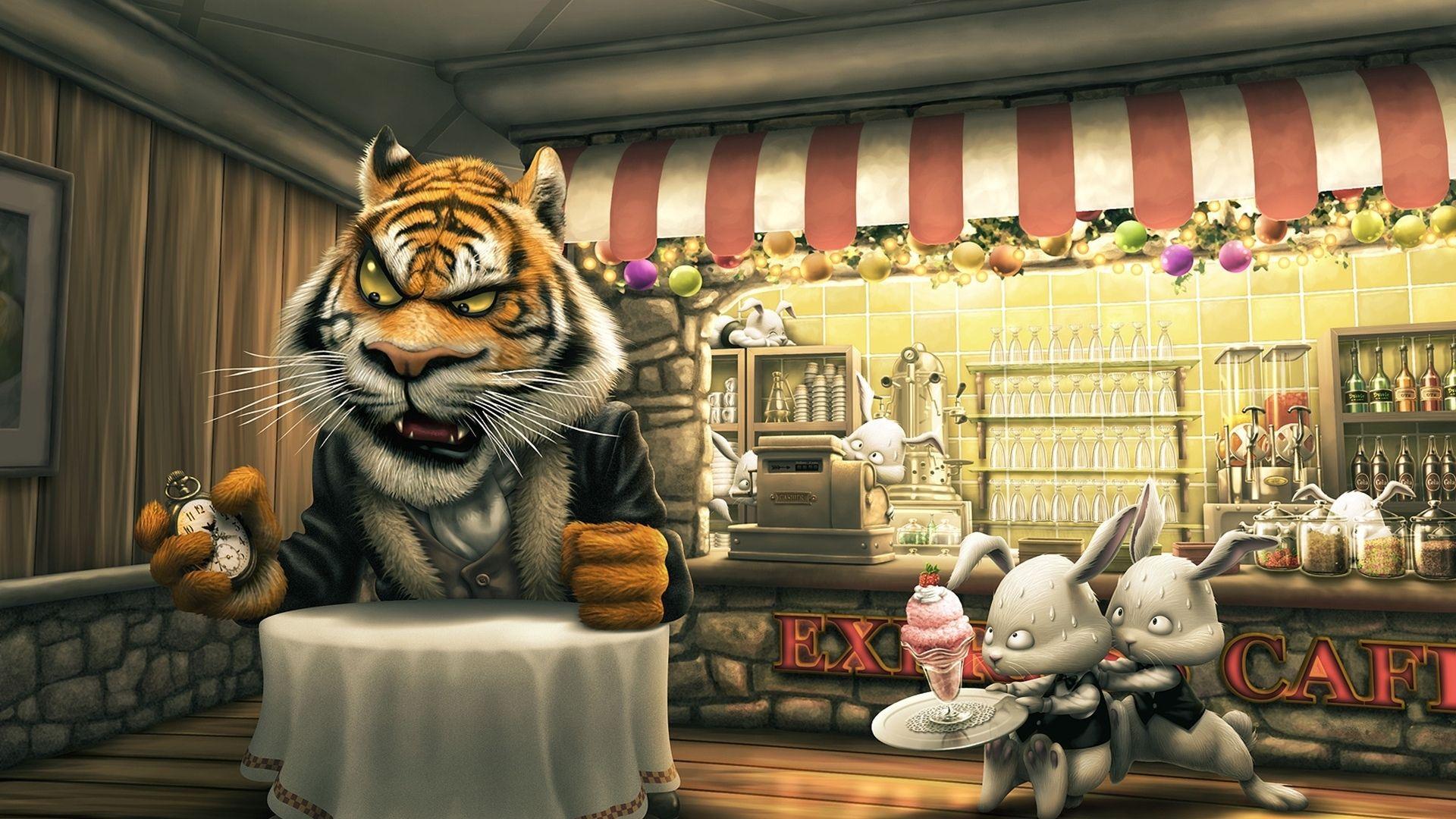 1920x1080 Download Best tiger funny cartoon HD wallpaper Wallpaper