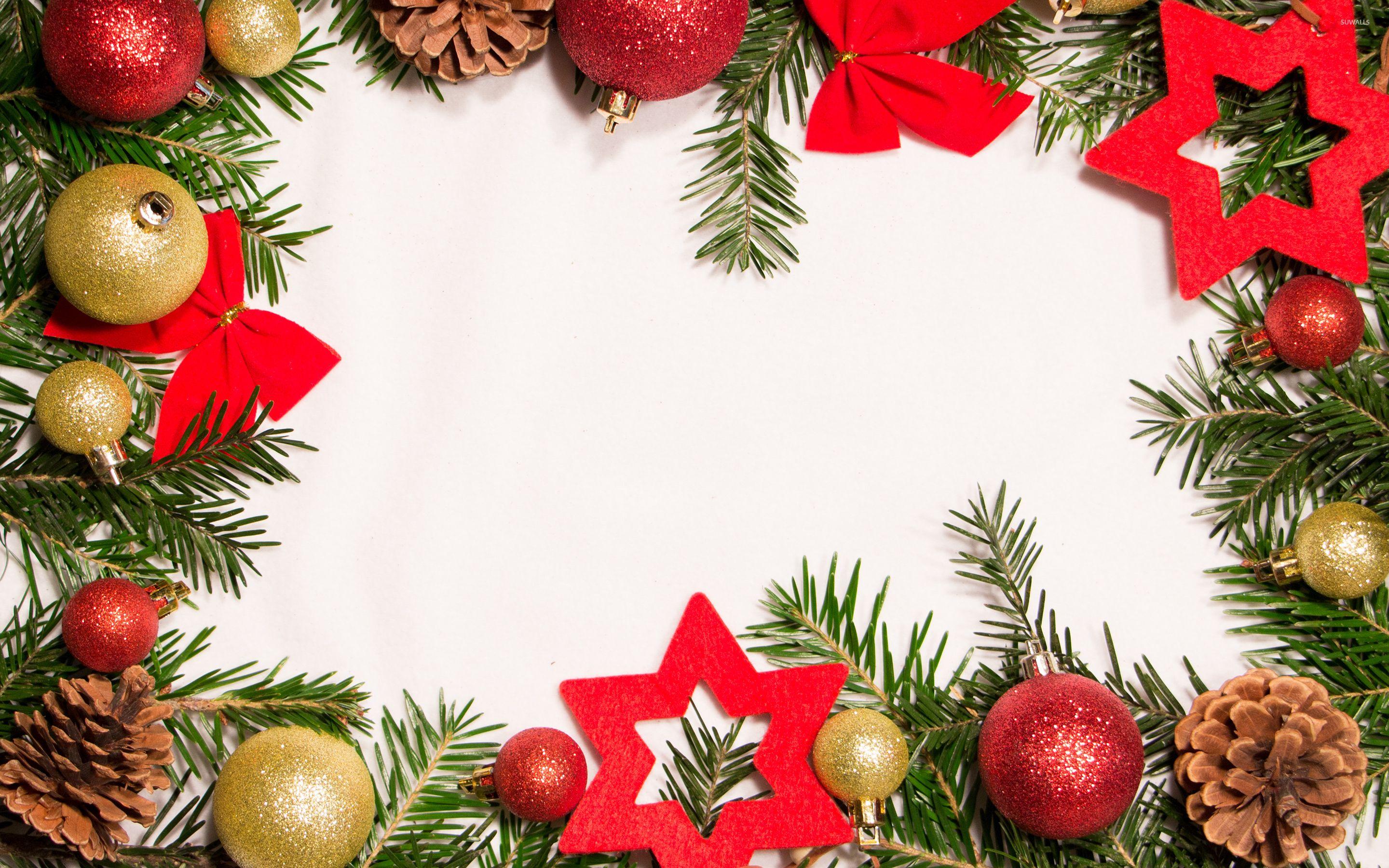 2880x1800 Christmas border wallpaper wallpaper