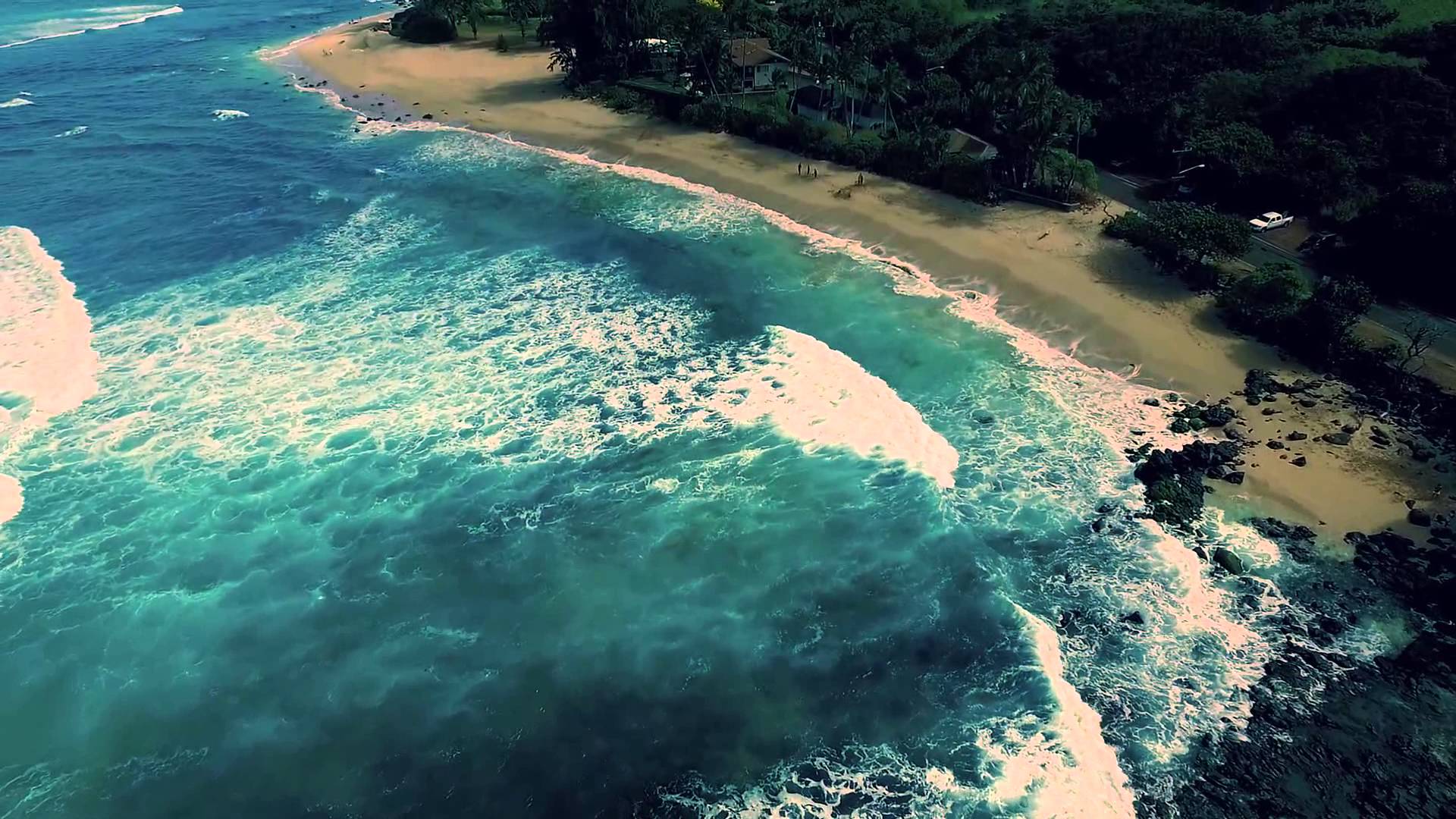 1920x1080 Waikiki Aerial Wallpaper