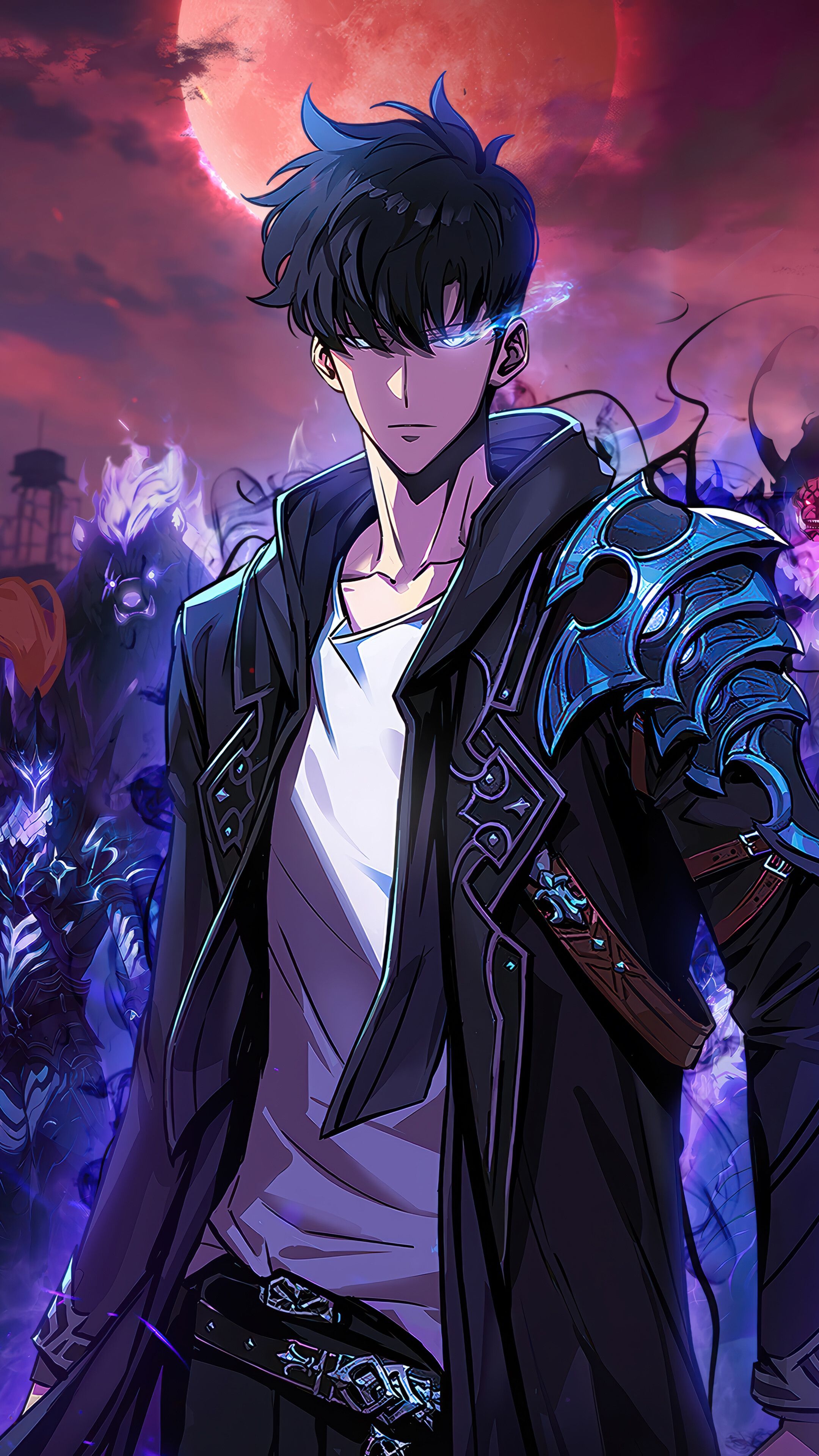 2160x3840 Sung Jin Woo Shadow Summon Solo