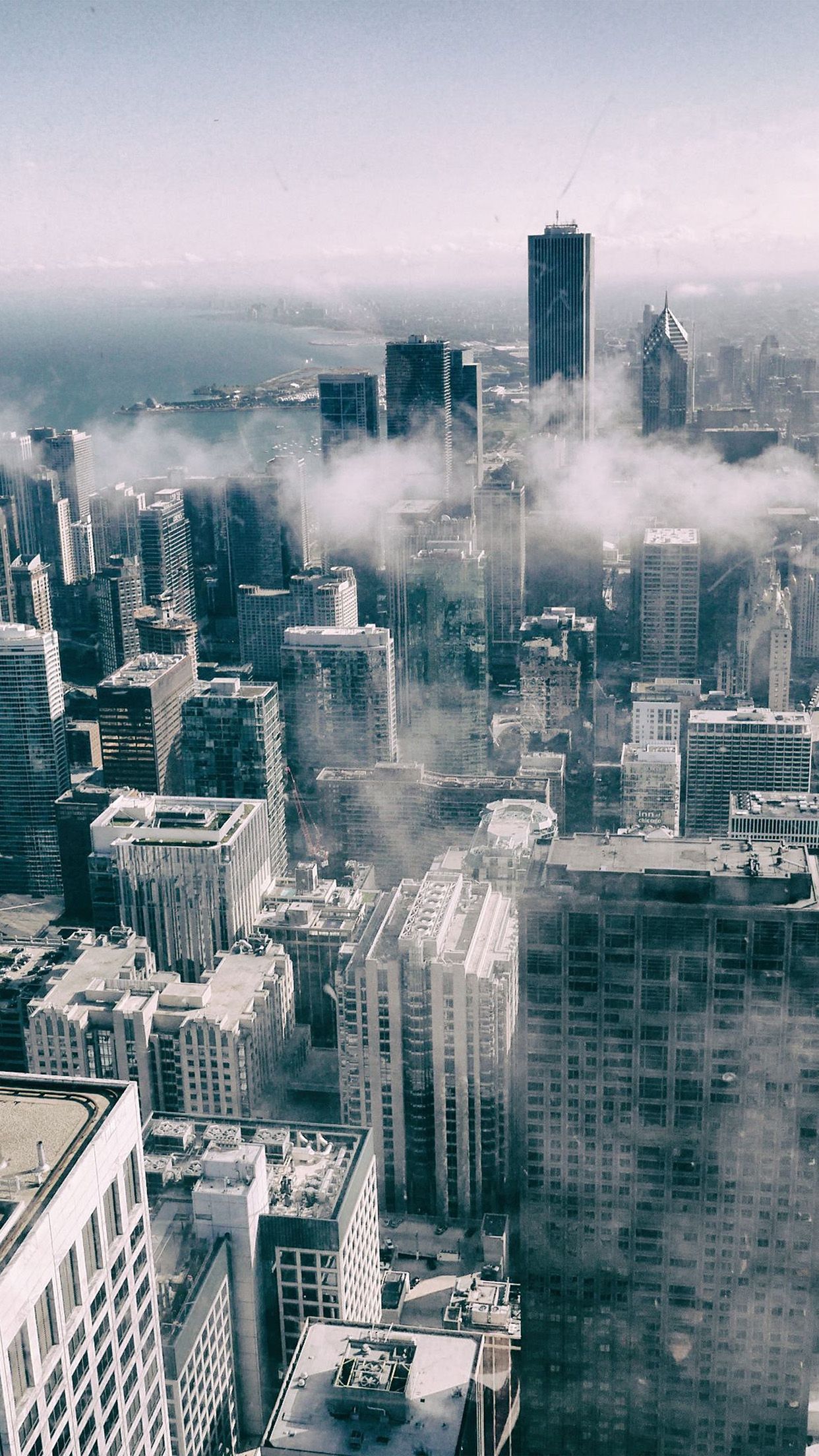 1242x2208 City Building Cloud Nature