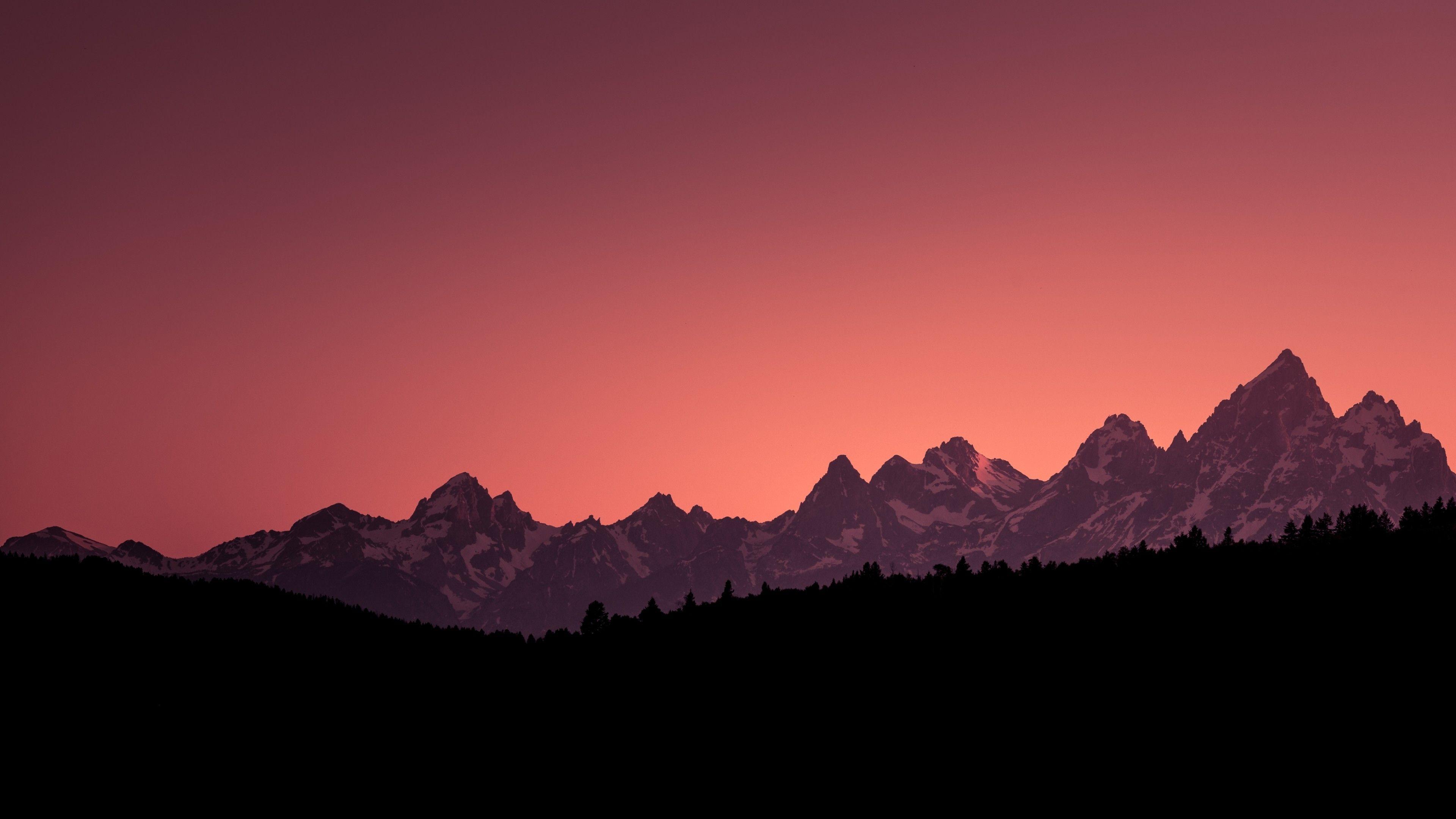 3840x2160 Download 3840x2160 Grand Teton National Park, Sunset, Hills