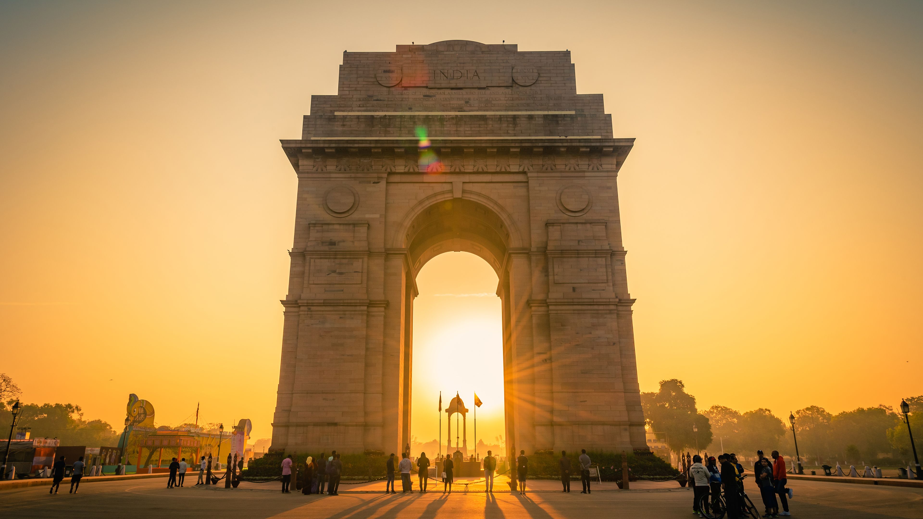 3840x2160 India gate, New Delhi, India