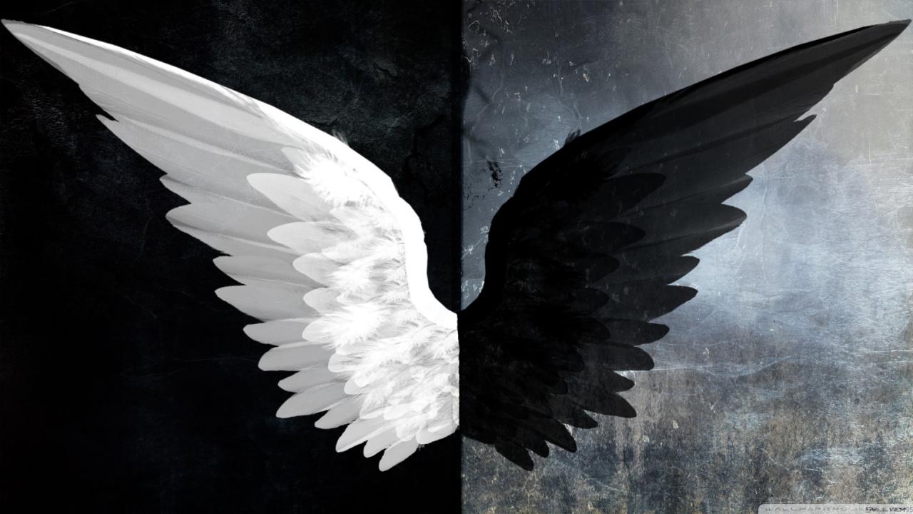 1280x720 Good vs Evil Wallpaper