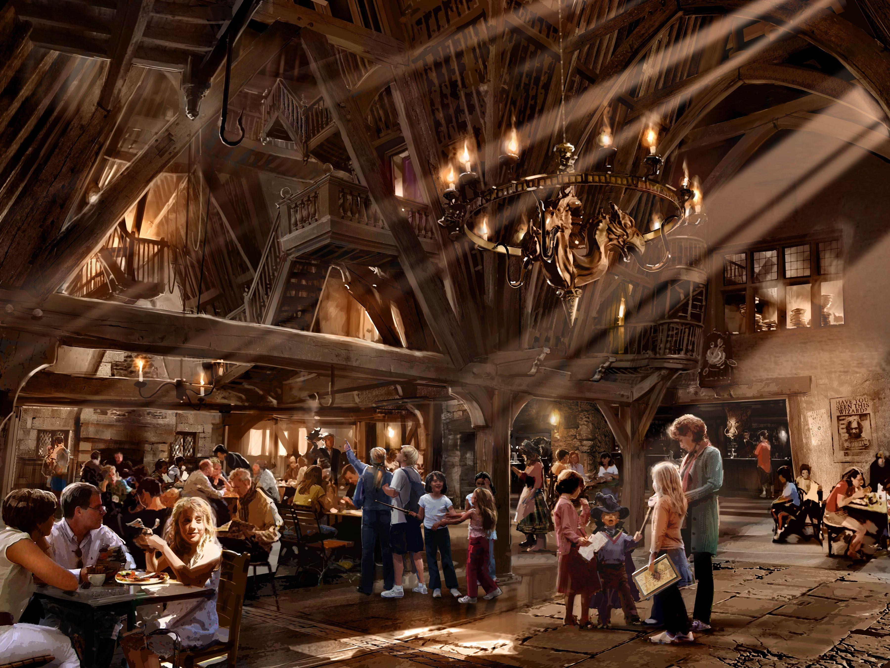 3600x2700 Dining At Three Broomsticks Restaurant in Wizarding World of Harry