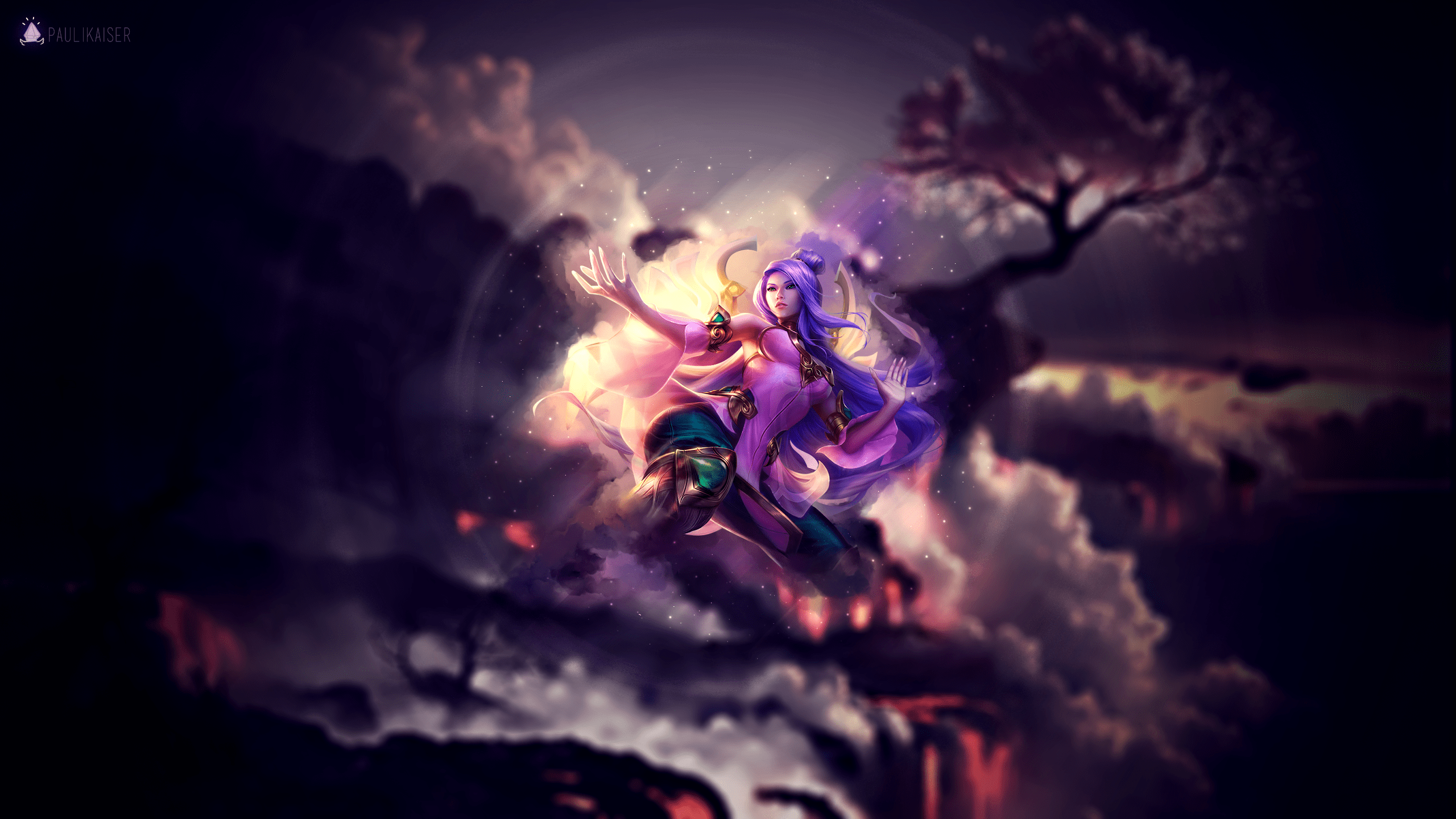 2560x1440 Order of the Lothus Irelia Wallpaper
