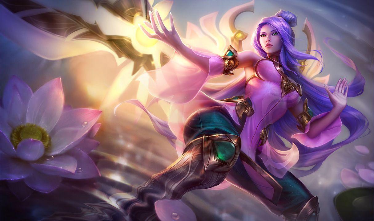 1215x717 Order of the Lotus Irelia Skin of Legends Wallpaper