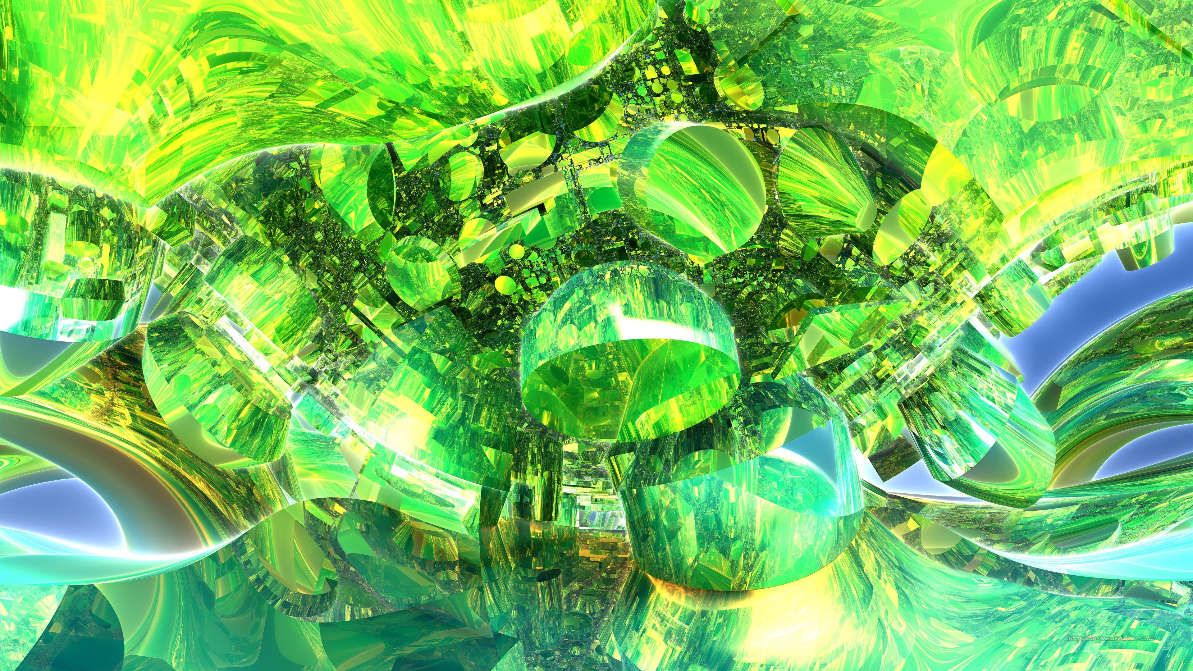 Emerald Rush Wallpaper  WP 185  Shaakh