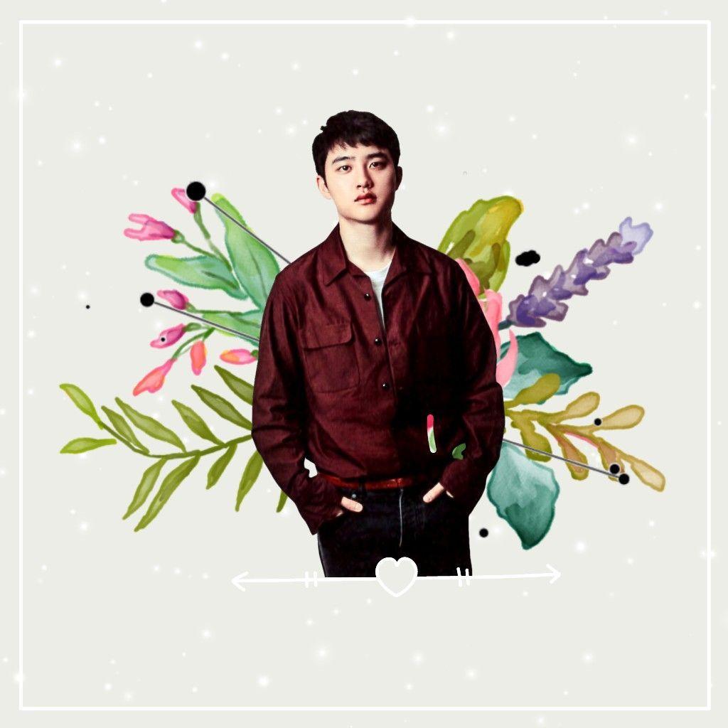 1024x1024 O #do #kyungsoo #wallpaper #stars #flower #freetoedit