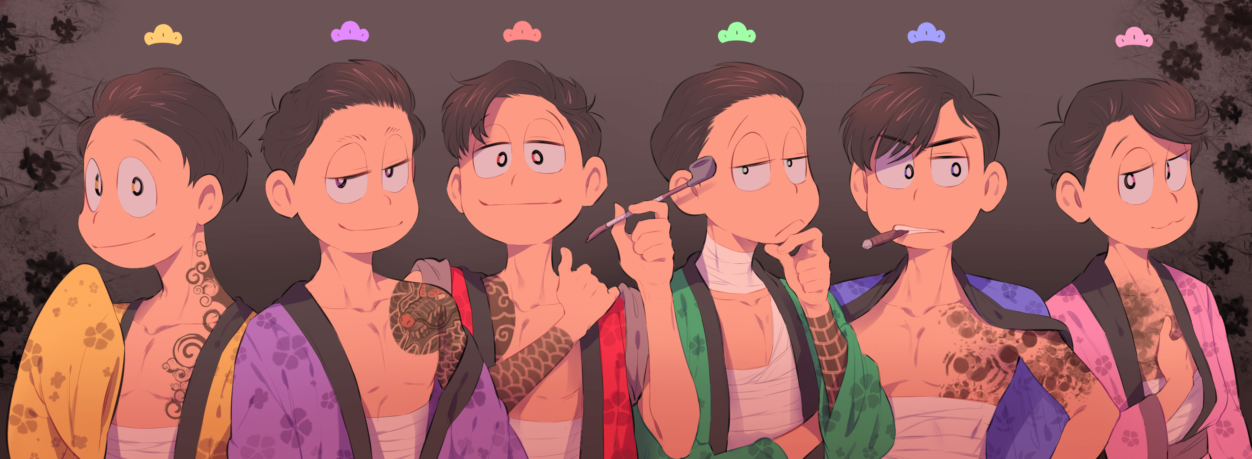 4294x1574 Osomatsu San Fanart Fan Art