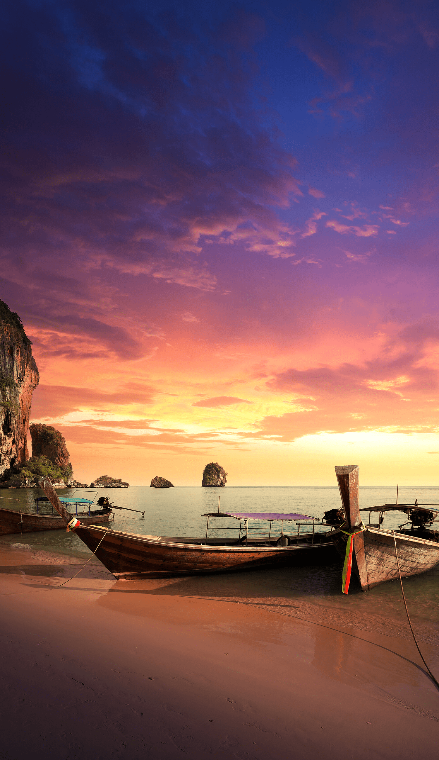 1500x2592 Lombok Island at Sunset, Indonesia. Nature, Sunset
